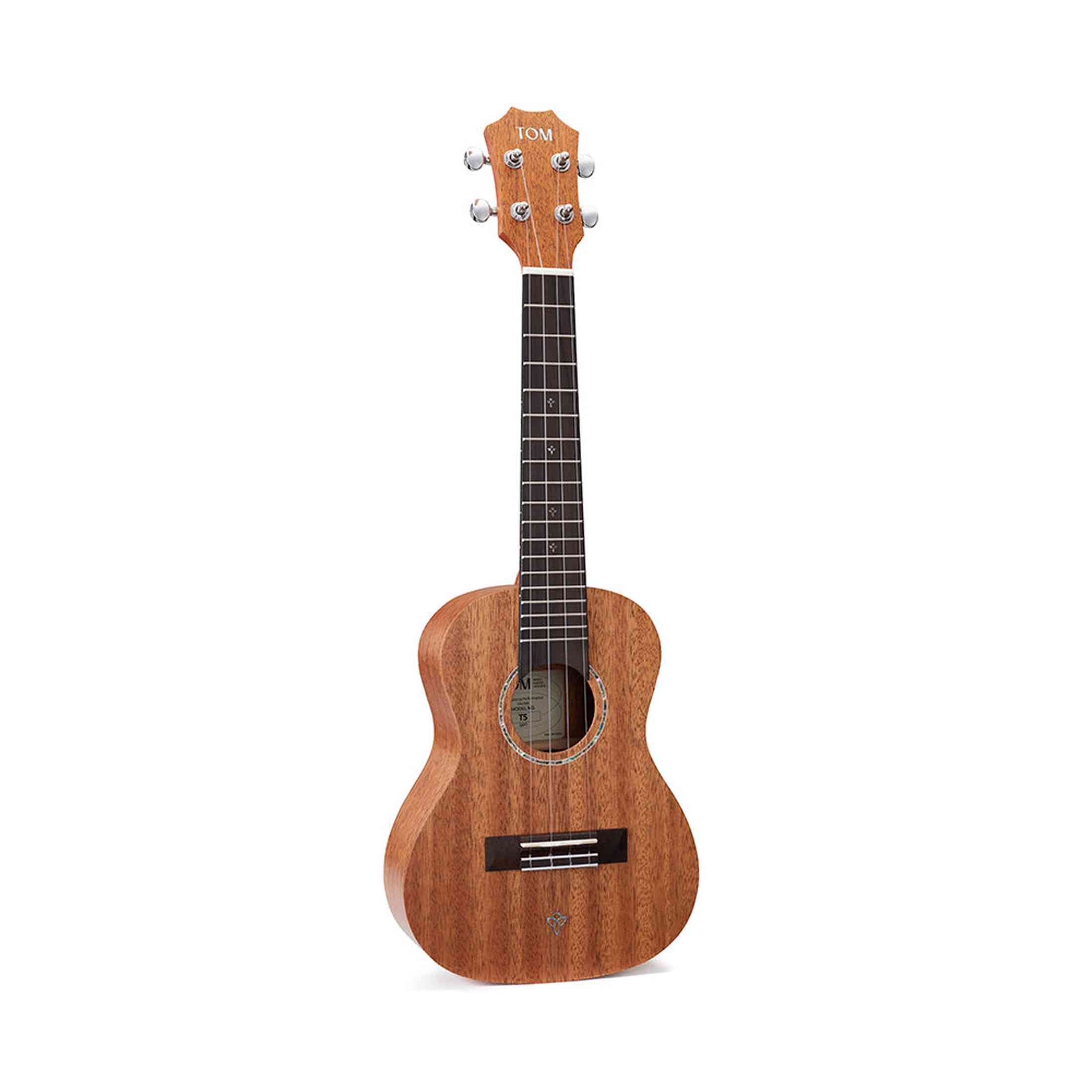 TOM T5 Tenor Ukulele Massief Mahonie met Gecompenseerde Kam en Luxe Hoes