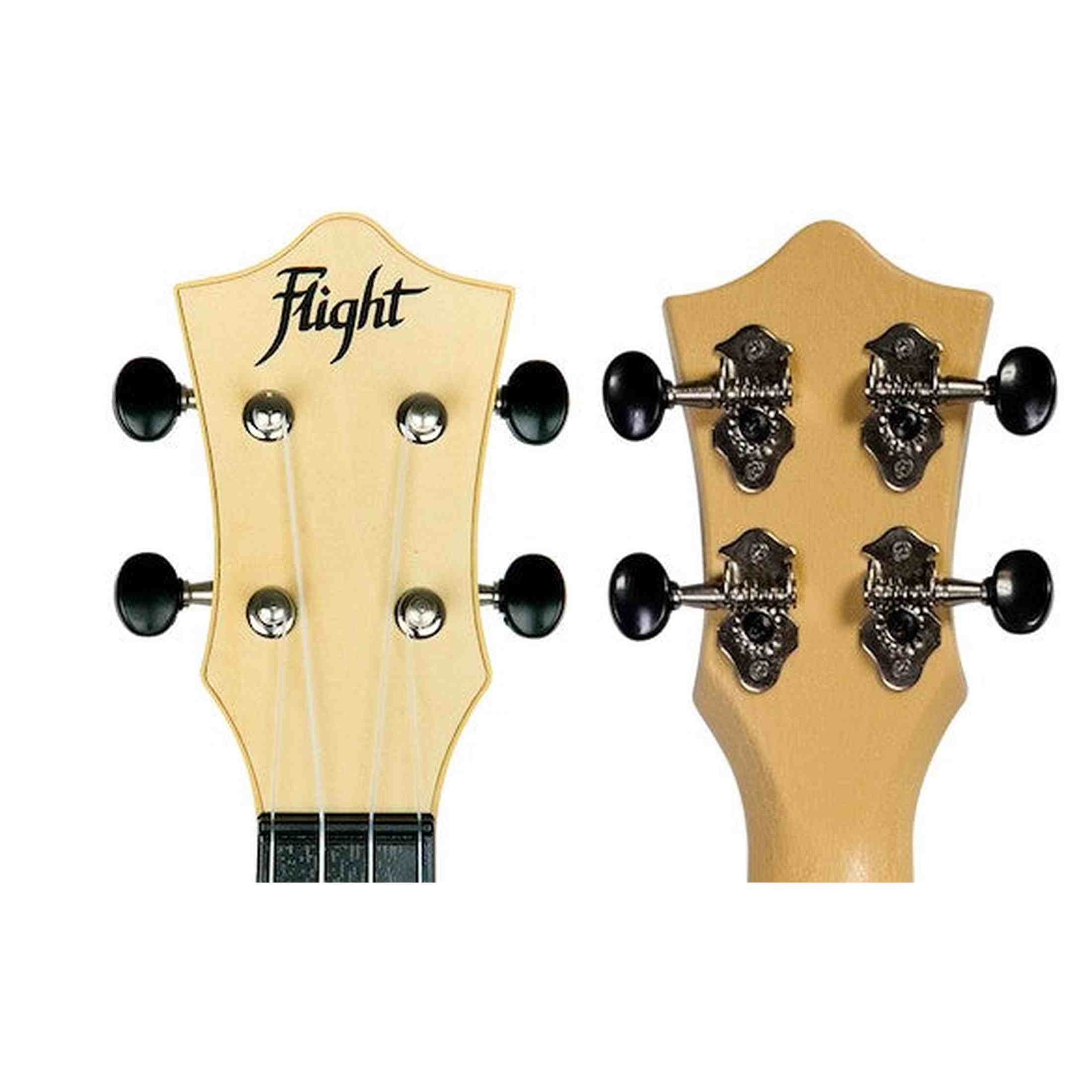 Flight TUS-35 NAT Soprano Ukulele Natural met Linden Top, ABS Body en Aquila Snaren