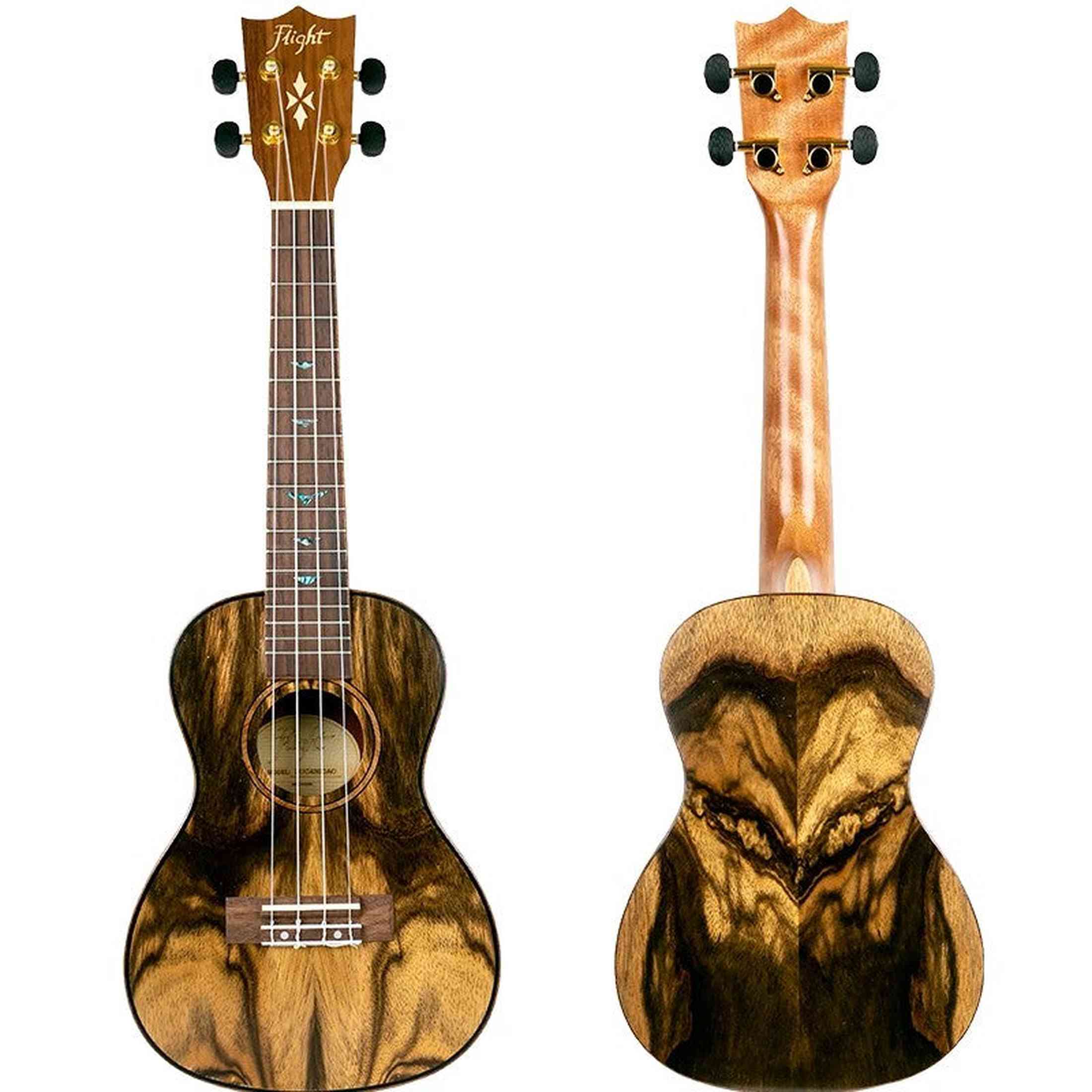 Flight DUC430 DAO Concert Ukulele met Dao Body, Bone Topkam en Aquila Super Nylgut Snaren