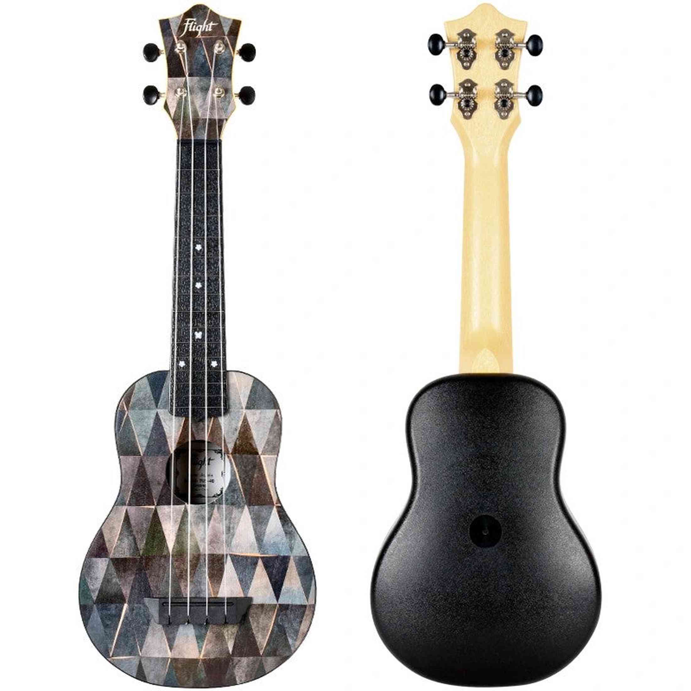 Flight TUS-40 ARCANA Soprano Ukulele met Linden Top, ABS Body en Aquila Snaren