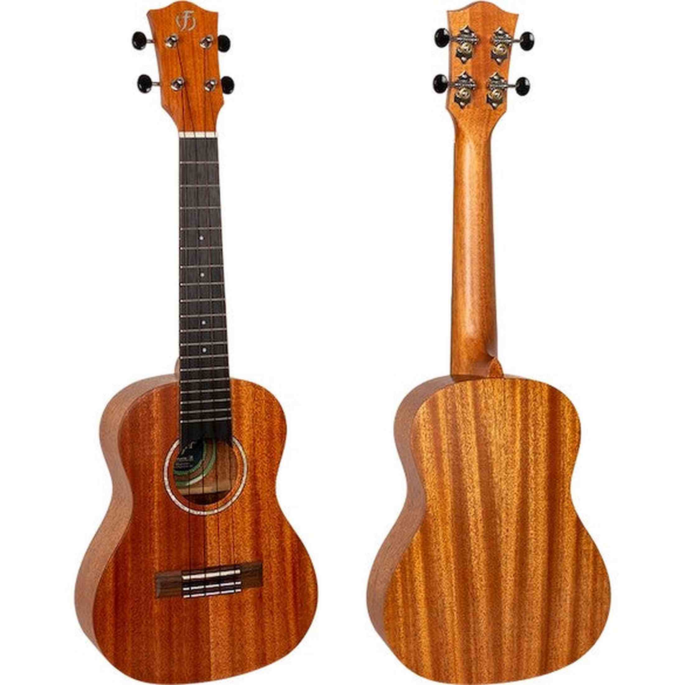 Flight Antonia C Concert Ukulele met Solid Mahogany Top, Purpleheart Toets en Worth Brown Fluorocarbon Snaren