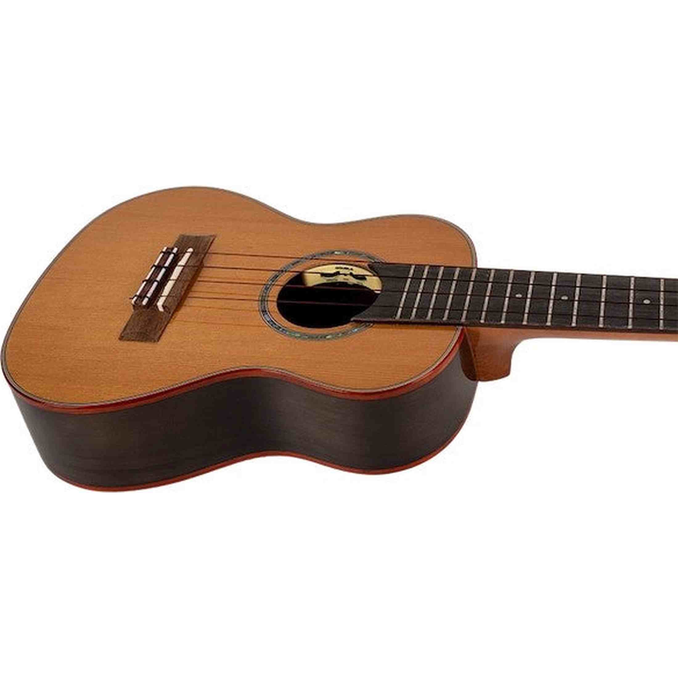 Flight Diana TE Elektrisch-Akoestische Tenor Ukulele met Solid Cedar Top, Walnut Body en Double B1U Pickup