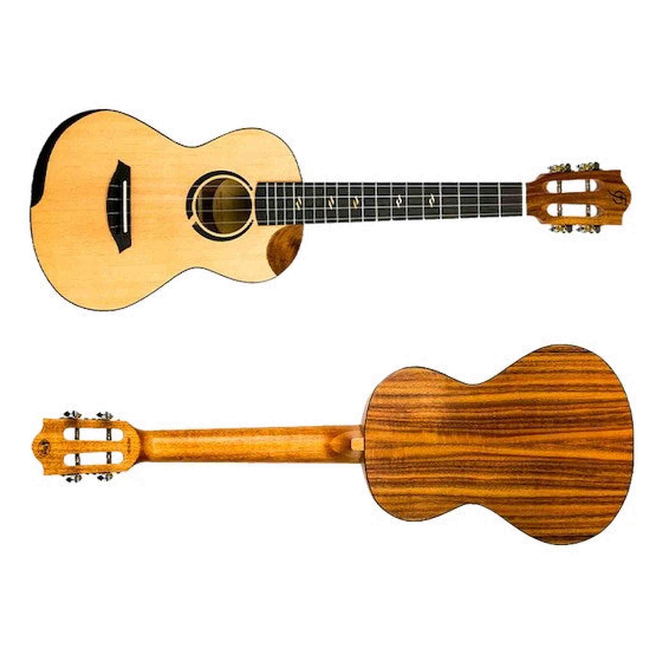 Flight Victoria Concert EQ-A Ukulele met Solid Sitka Spruce Top, Acacia Body, Cutaway en Pickup