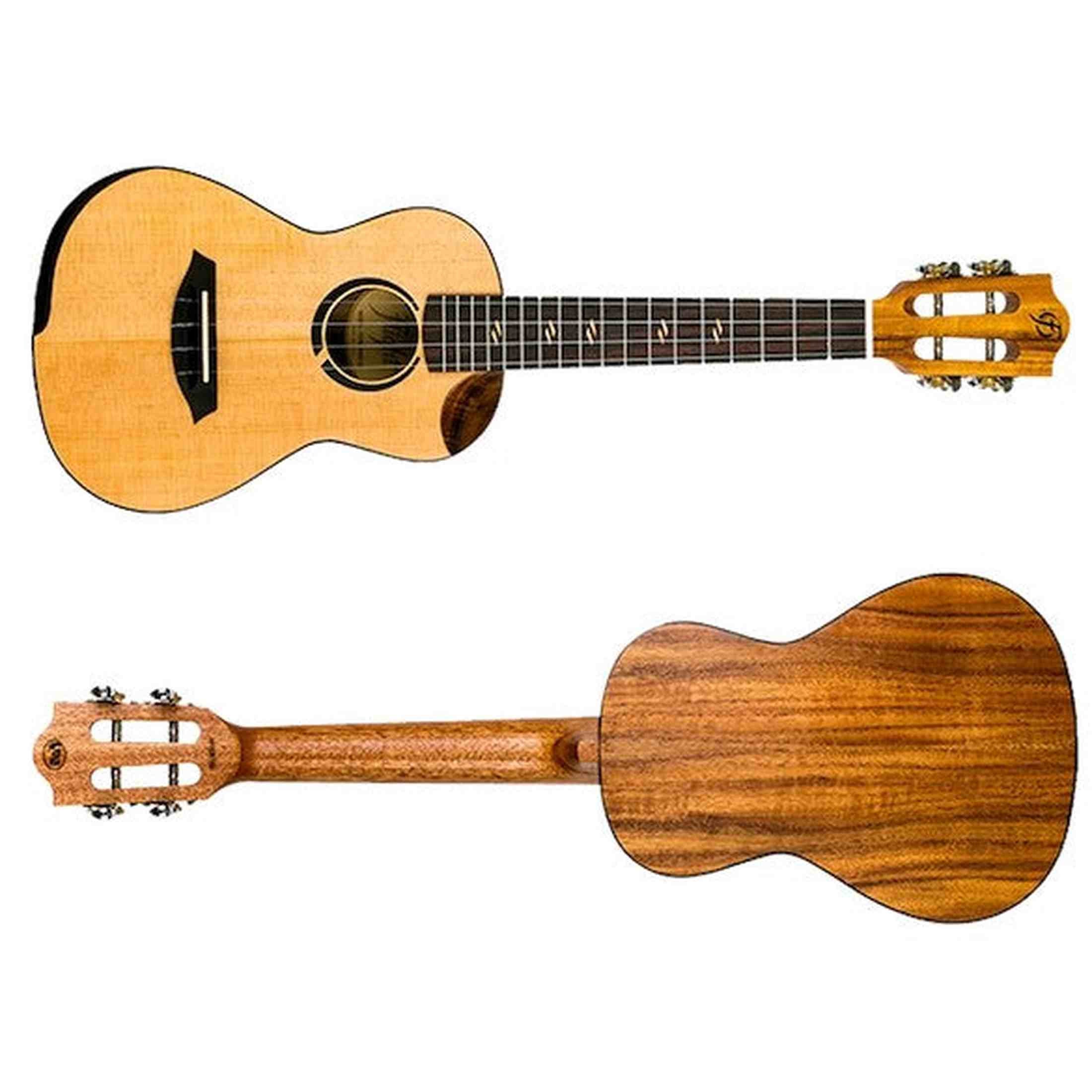 Flight Victoria Tenor EQ-A Ukulele met Solid Sitka Spruce Top, Acacia Body, Cutaway en Pickup
