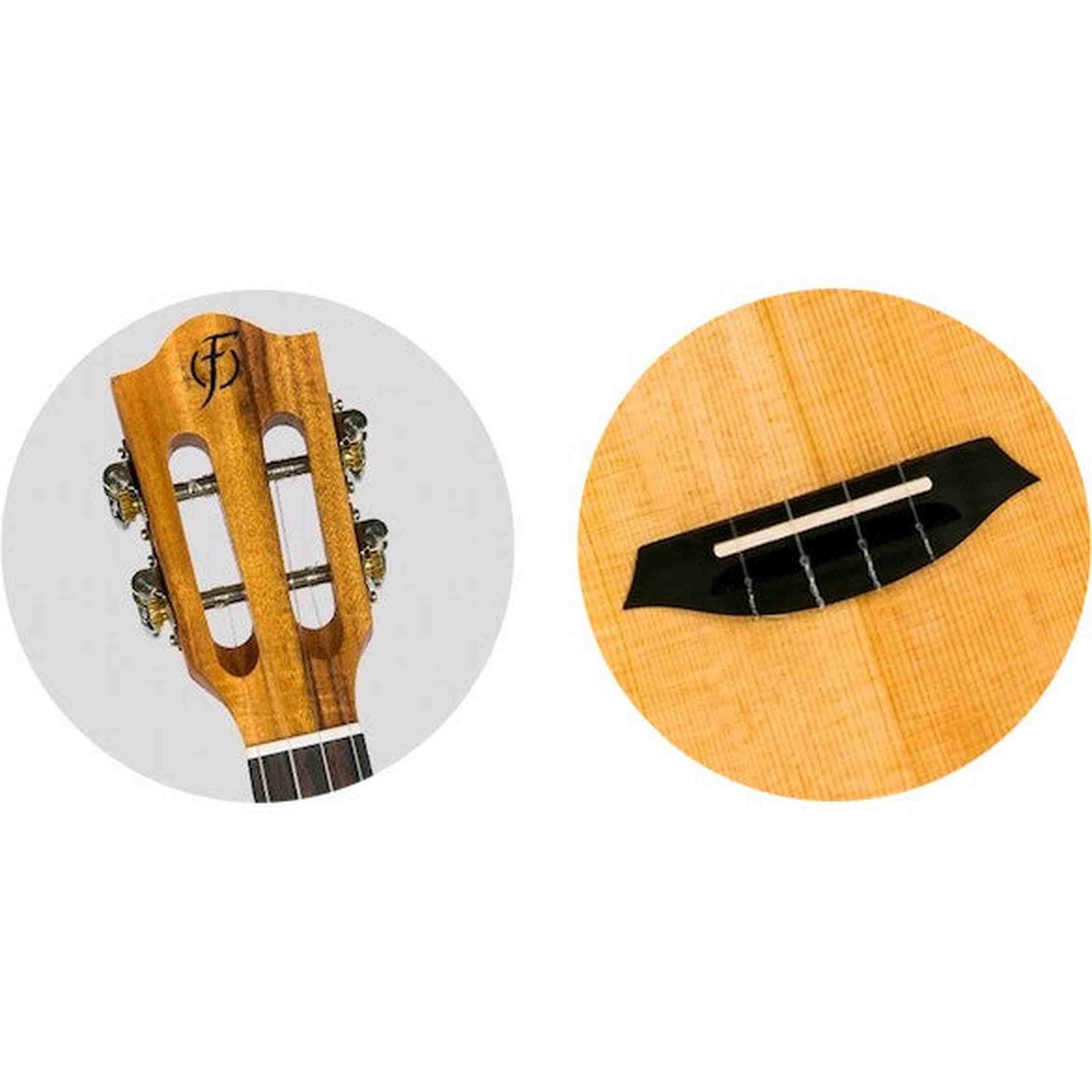 Flight Victoria Tenor EQ-A Ukulele met Solid Sitka Spruce Top, Acacia Body, Cutaway en Pickup
