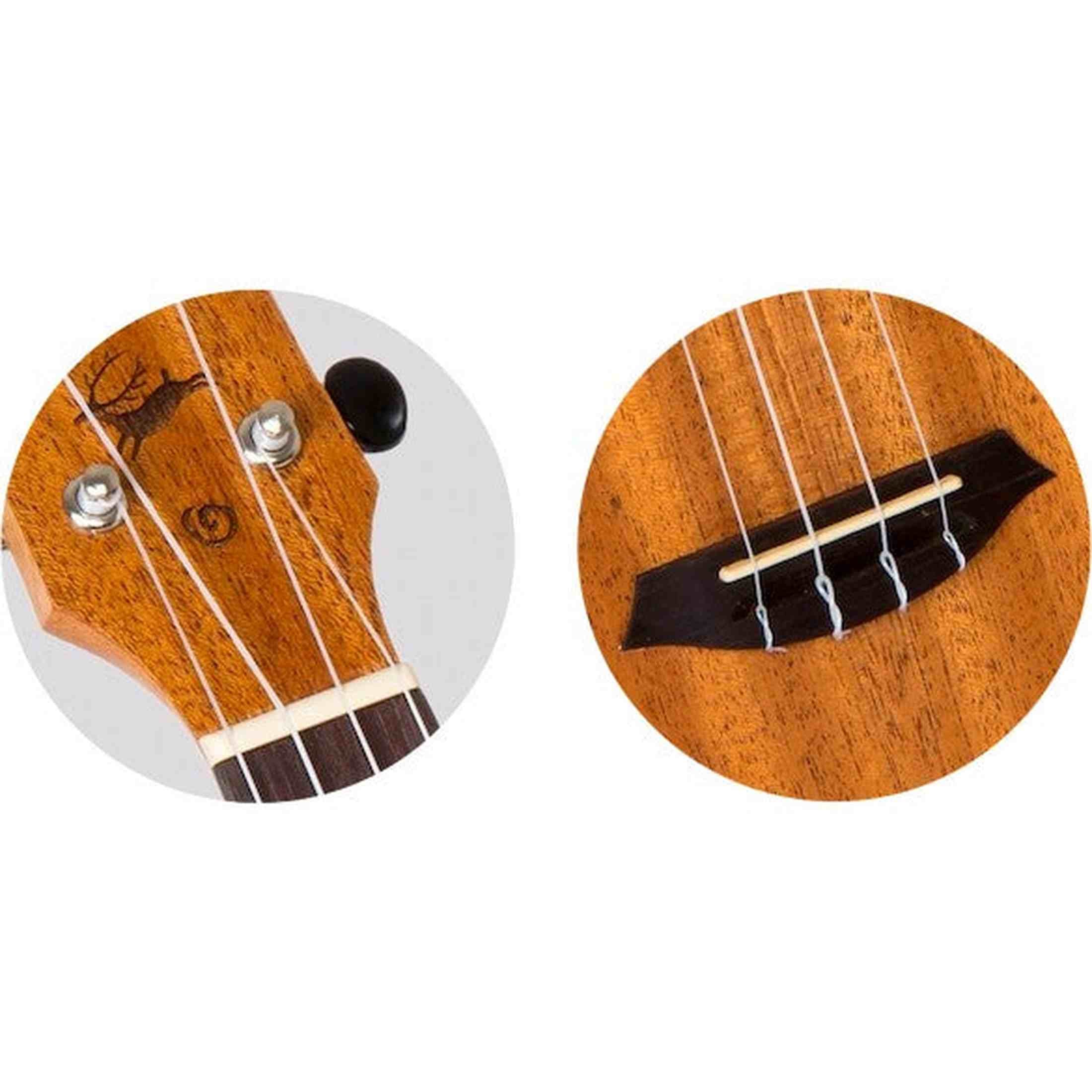 Flight DUT34 EQ MAH-A Elektrisch-Akoestische Tenor Ukulele met Mahogany Body, Pickup en Aquila Super Nylgut Snaren