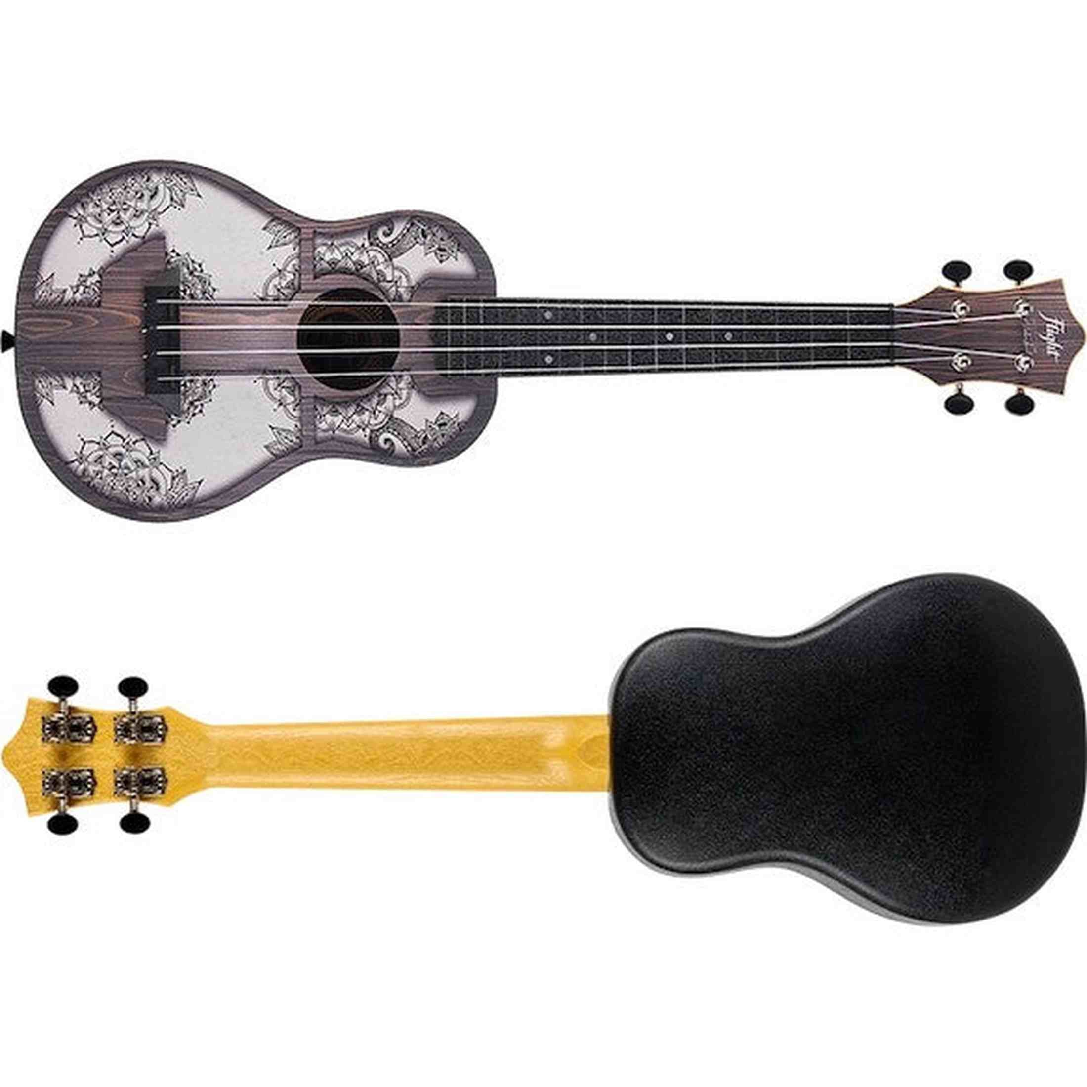 Flight TUC-40 MW Mandala Concert Ukulele met Linden Top, ABS Body en Aquila Nylgut Snaren