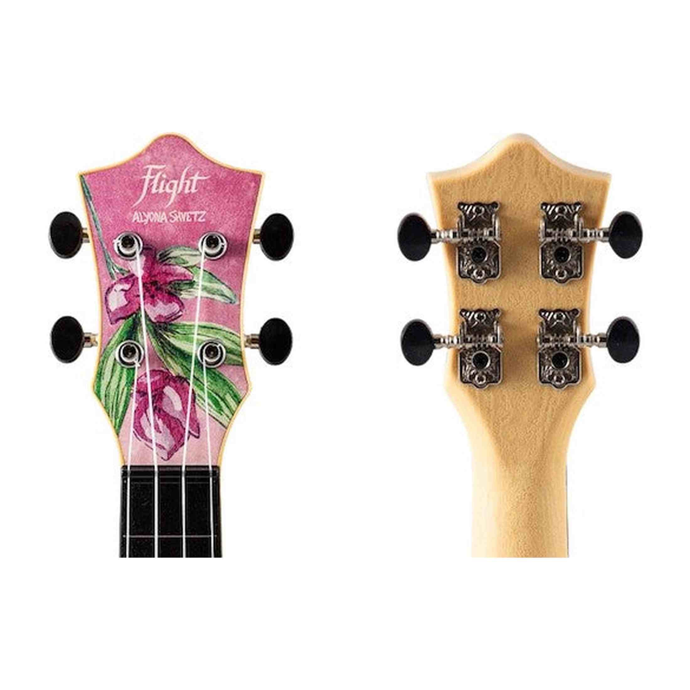 Flight TUS ALYONA SHVETZ Signature Soprano Ukulele met Linden Top, ABS Body en Aquila Snaren