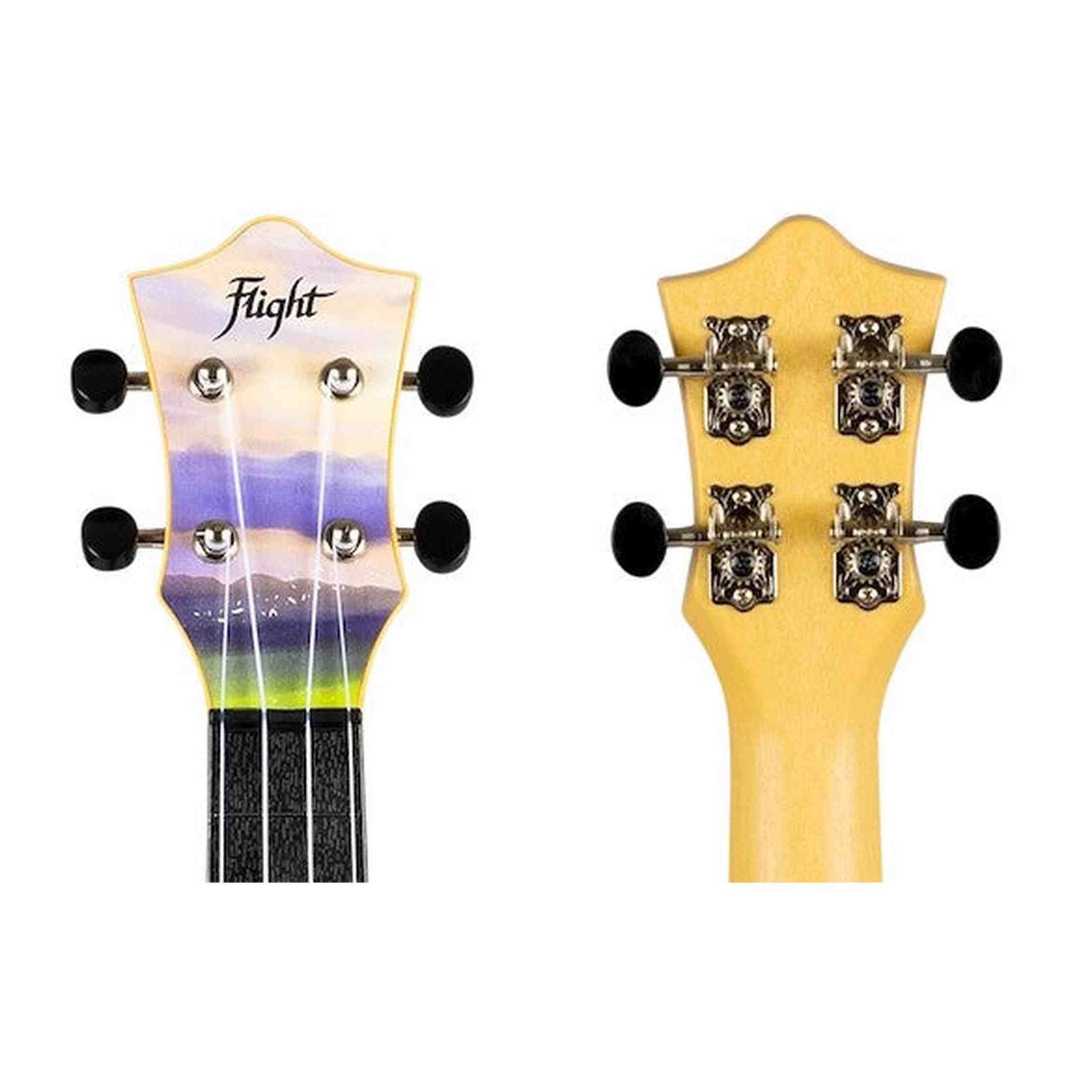 Flight TUS-40 VIEW Soprano Ukulele met Linden Top, ABS Body en Nature View Print