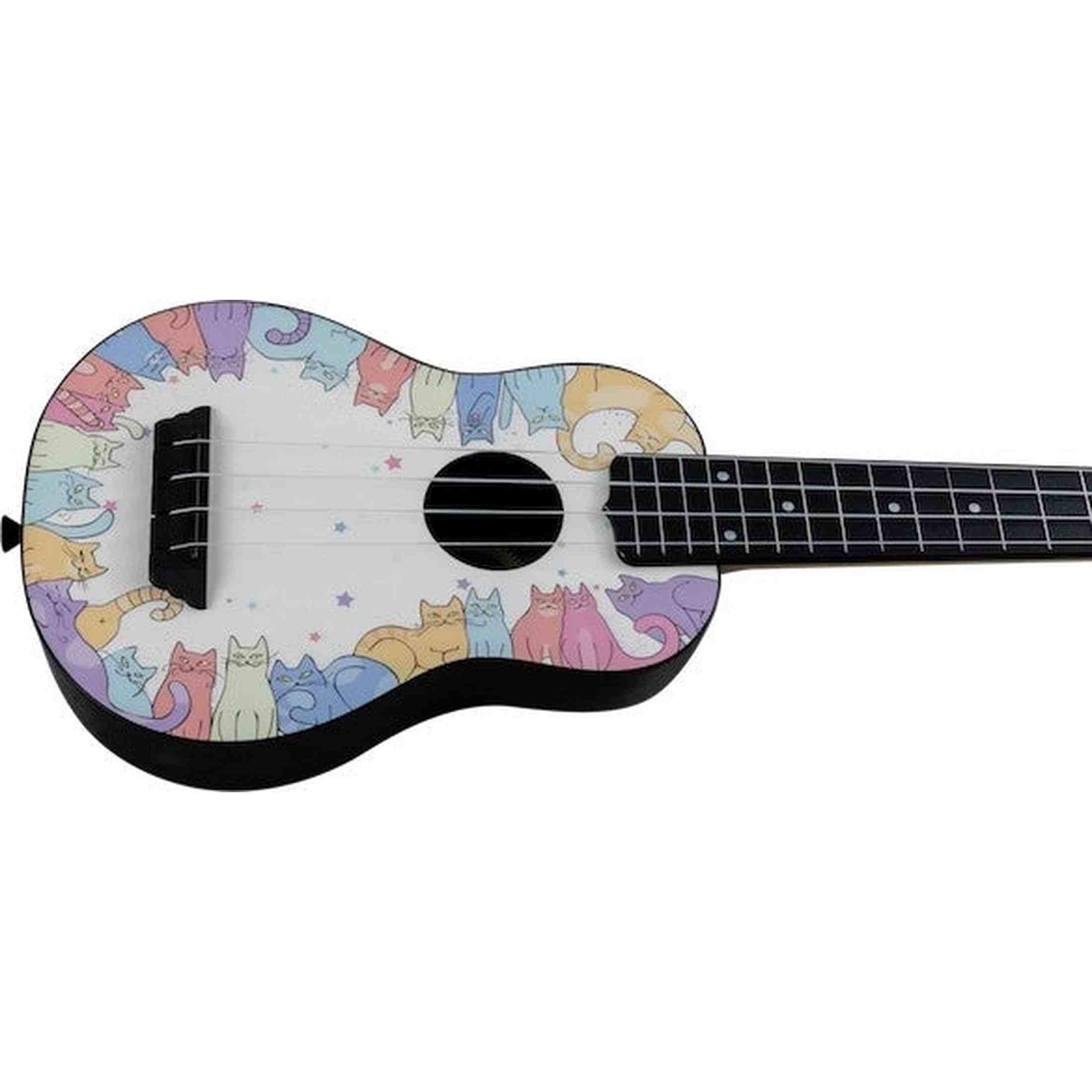 Flight TUS40 Kitty Travel Ukulele Soprano met Linden Top en ABS Body