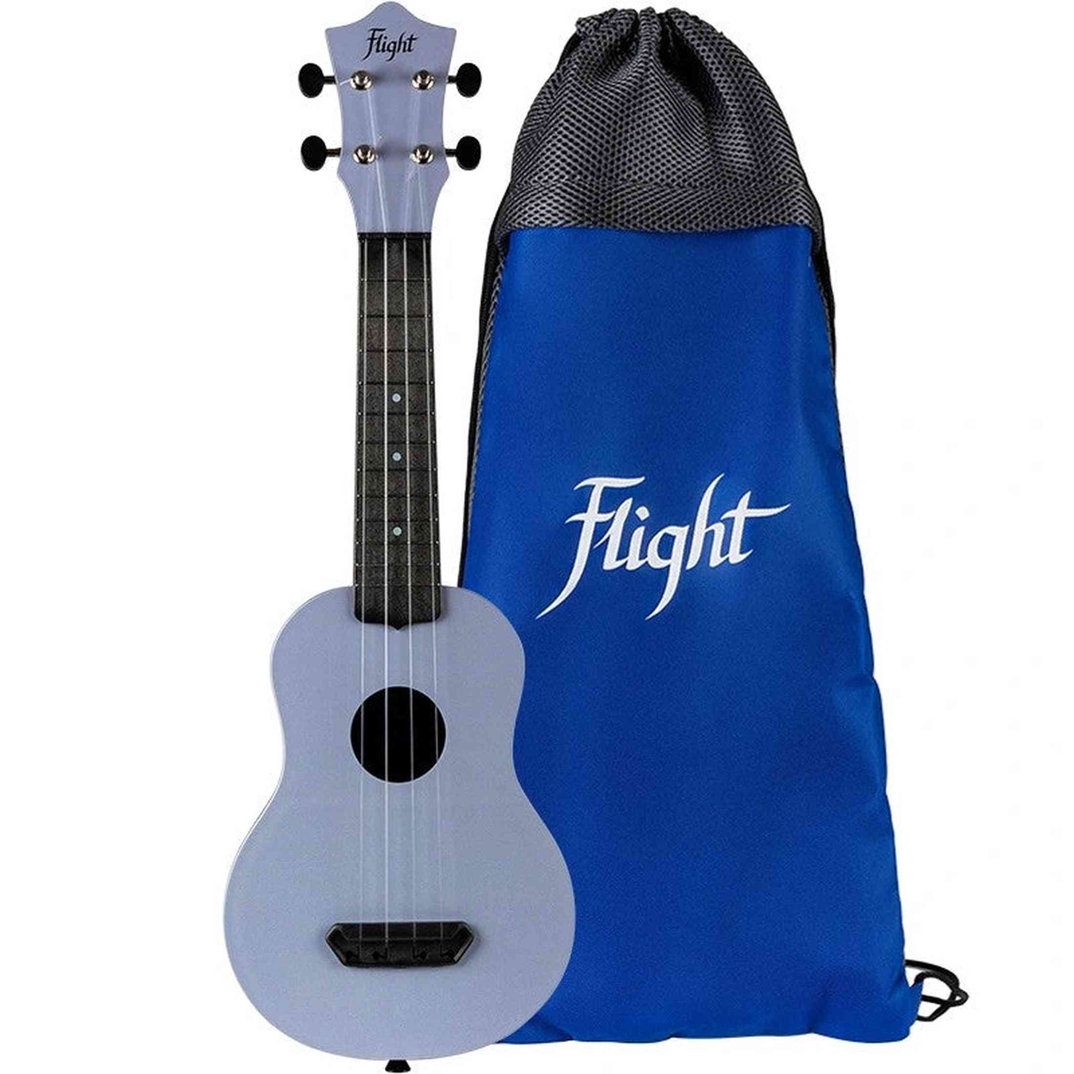 Flight UTS-35 FOG Ultra Travel Soprano Ukulele met Polycarbonate Body en Fluorocarbon Snaren