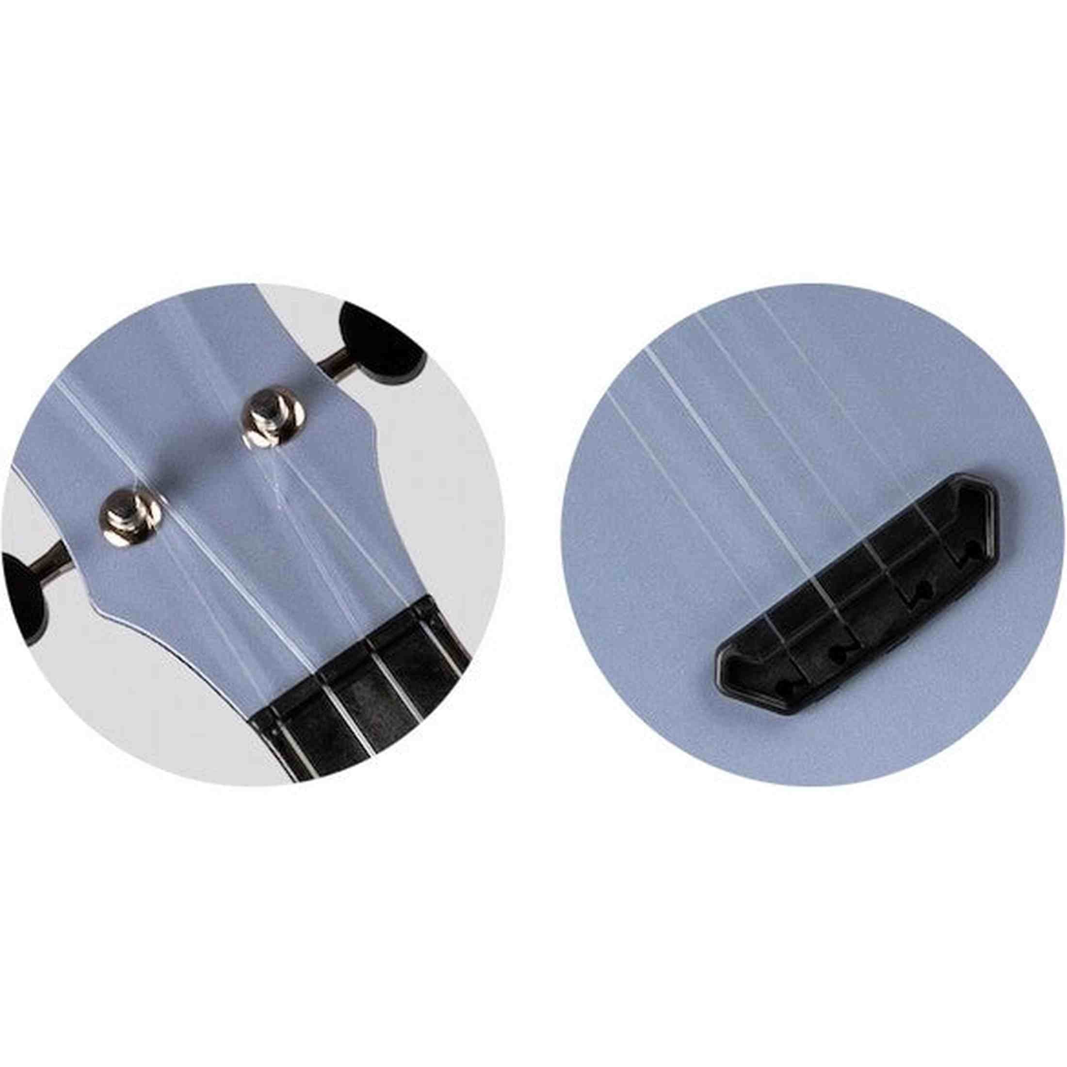 Flight UTS-35 FOG Ultra Travel Soprano Ukulele met Polycarbonate Body en Fluorocarbon Snaren