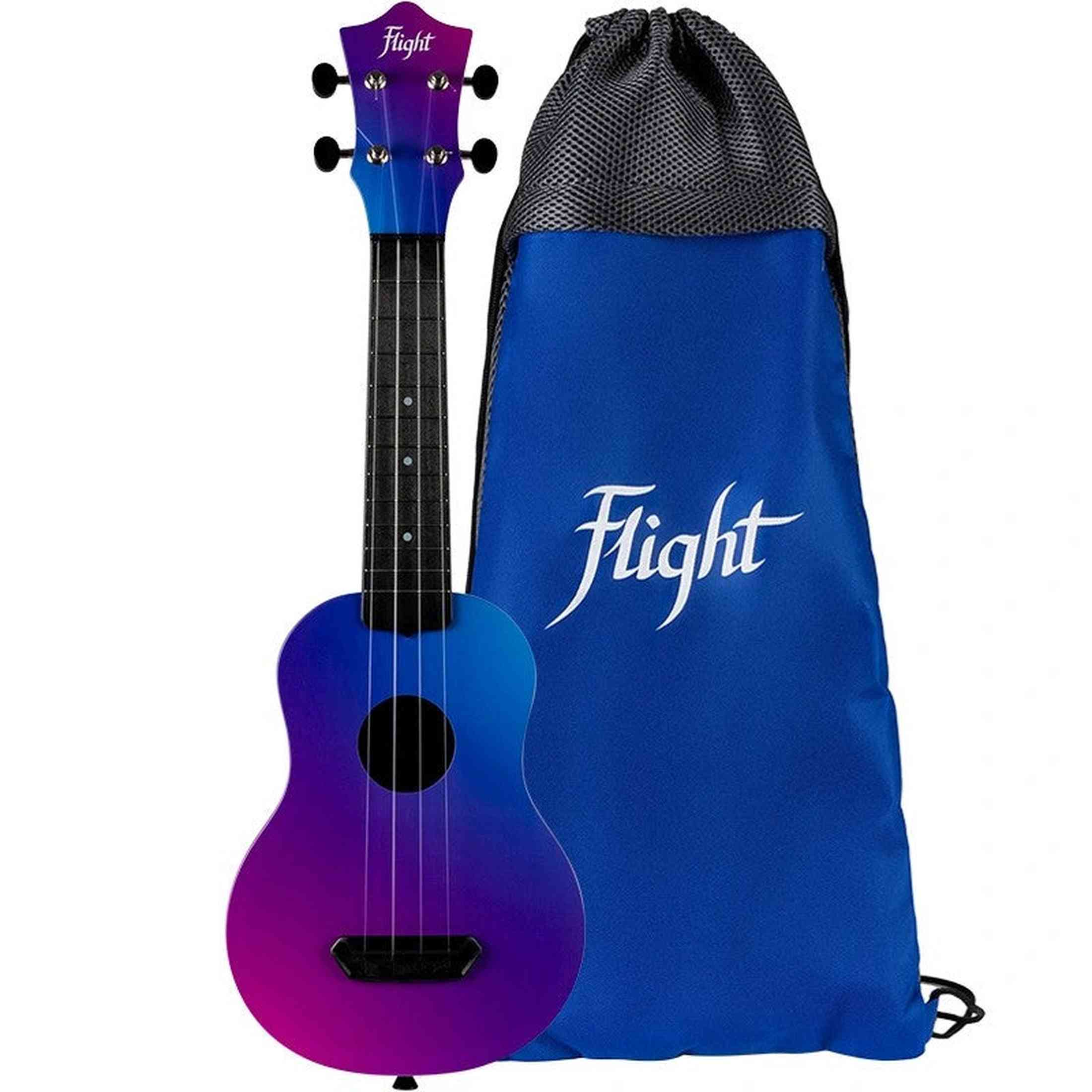 Flight UTS-35 STORY Ultra Travel Soprano Ukulele met Polycarbonate Body en Fluorocarbon Snaren