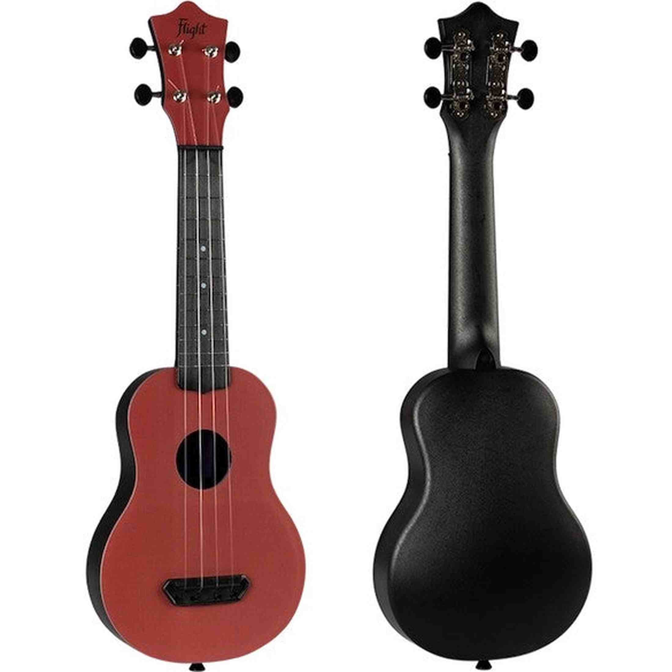Flight UTS-35 TERRACOTE Ultra Travel Soprano Ukulele met Polycarbonate Body en Fluorocarbon Snaren