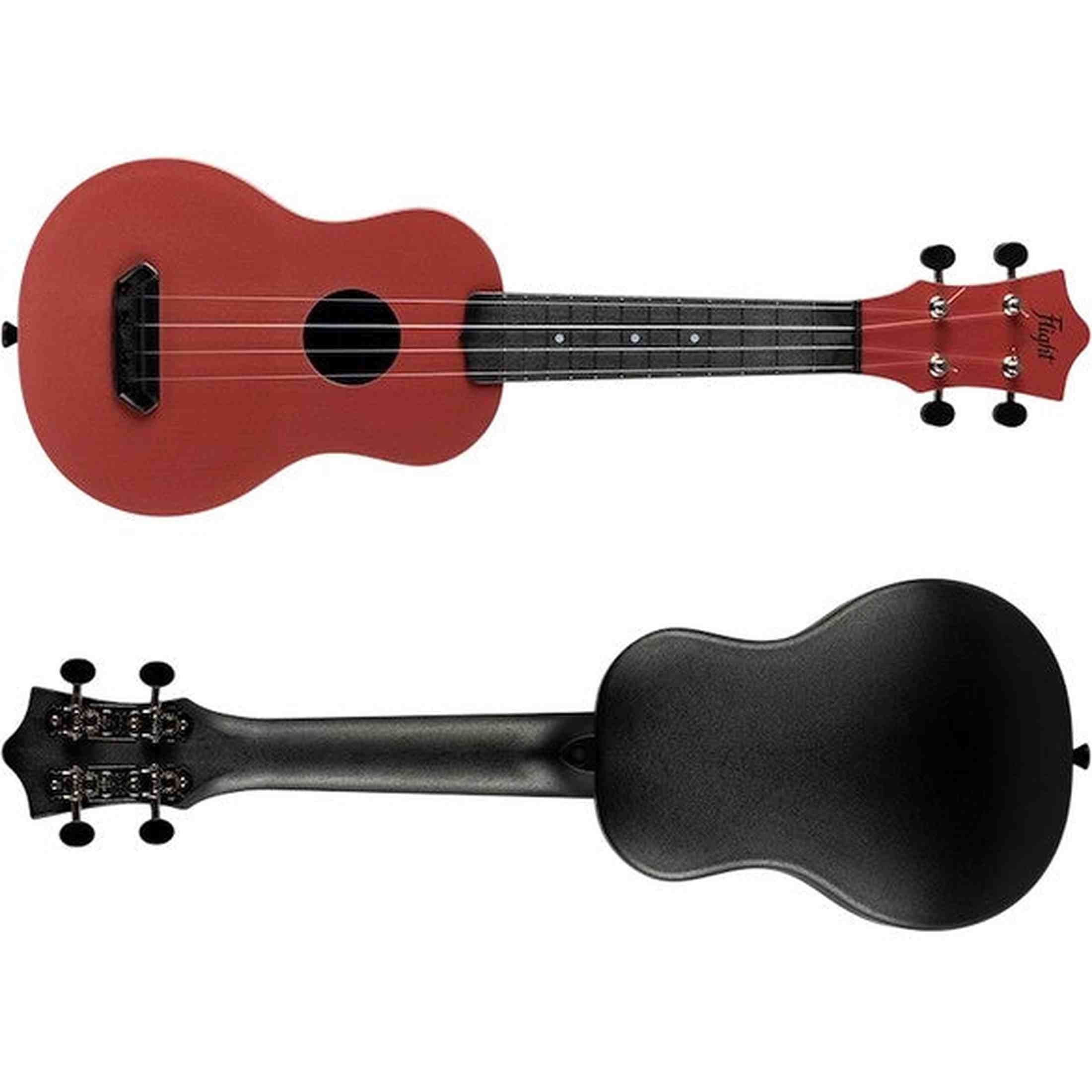 Flight UTS-35 TERRACOTE Ultra Travel Soprano Ukulele met Polycarbonate Body en Fluorocarbon Snaren
