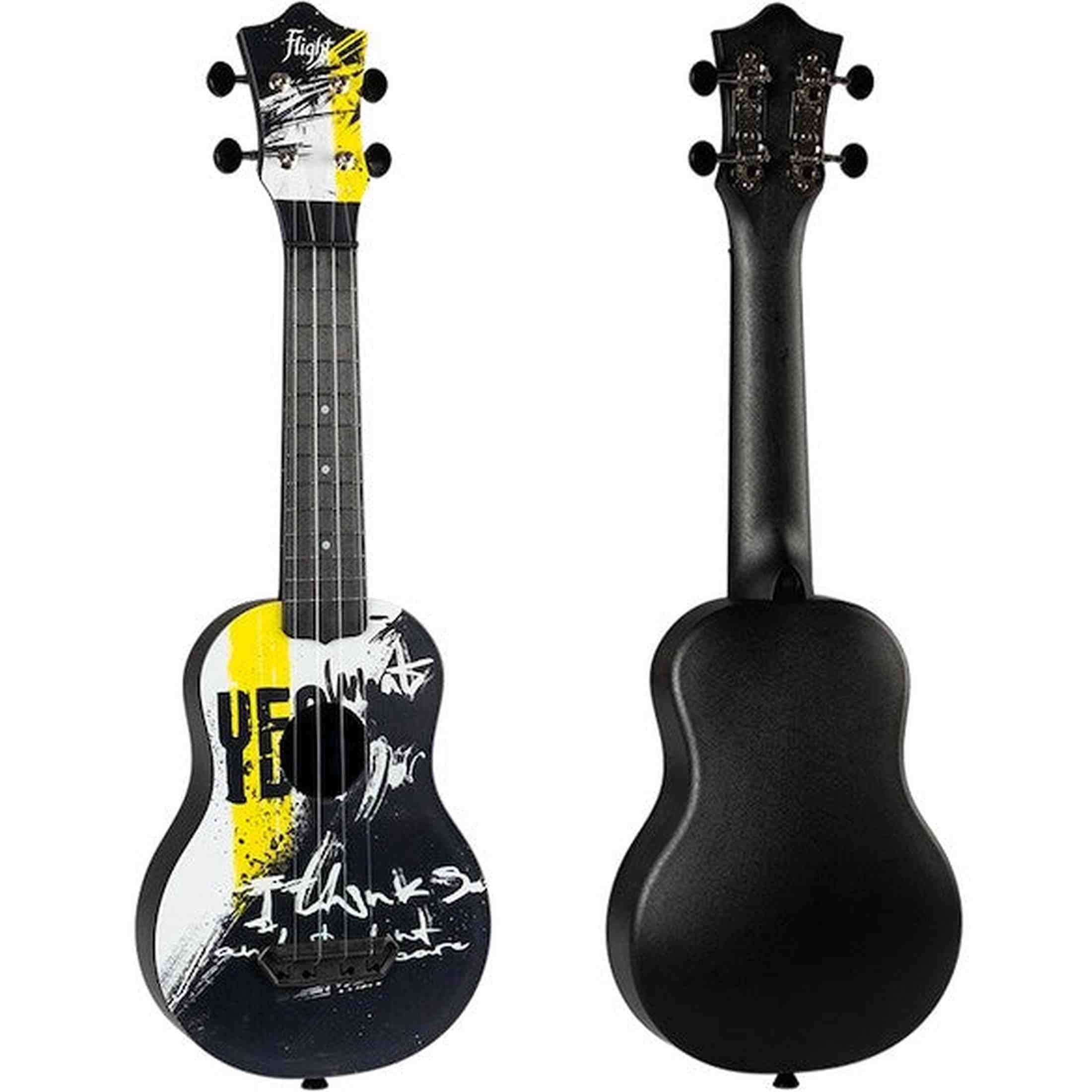 Flight UTS-40 YES Ultra Travel Soprano Ukulele met Polycarbonate Body en Fluorocarbon Snaren