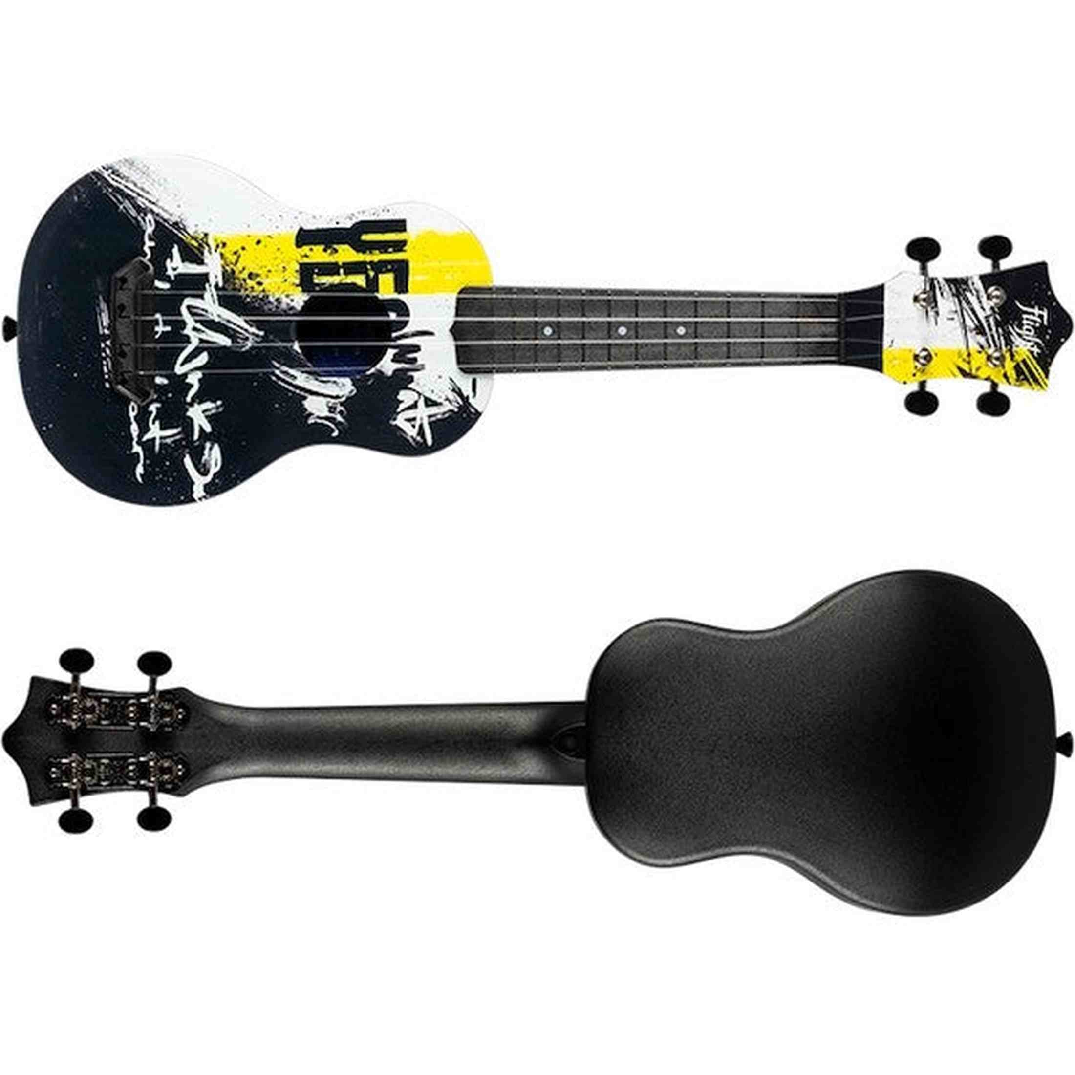 Flight UTS-40 YES Ultra Travel Soprano Ukulele met Polycarbonate Body en Fluorocarbon Snaren