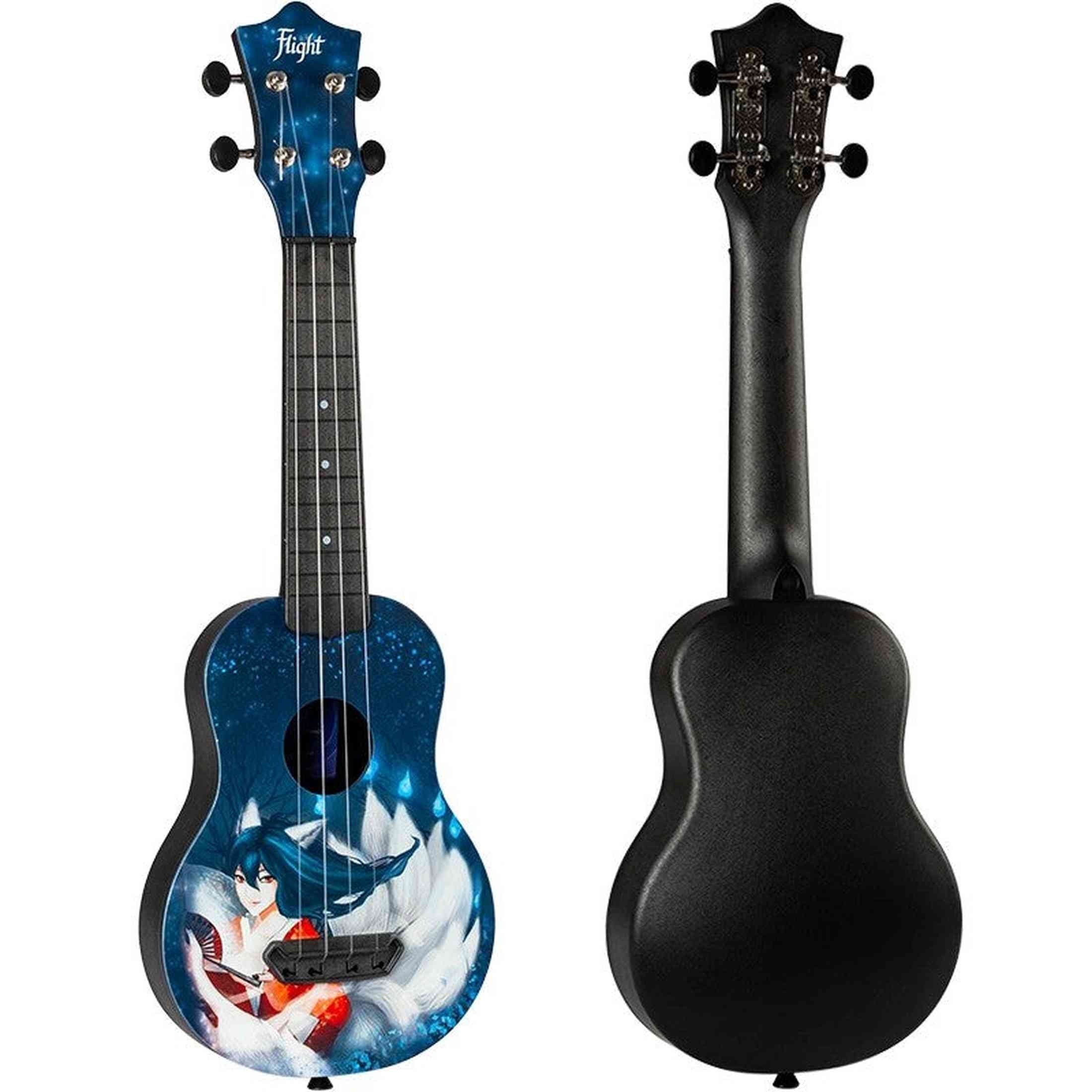 Flight UTS-42 KUMIHO Ultra Travel Soprano Ukulele met Polycarbonate Body en Fluorocarbon Snaren