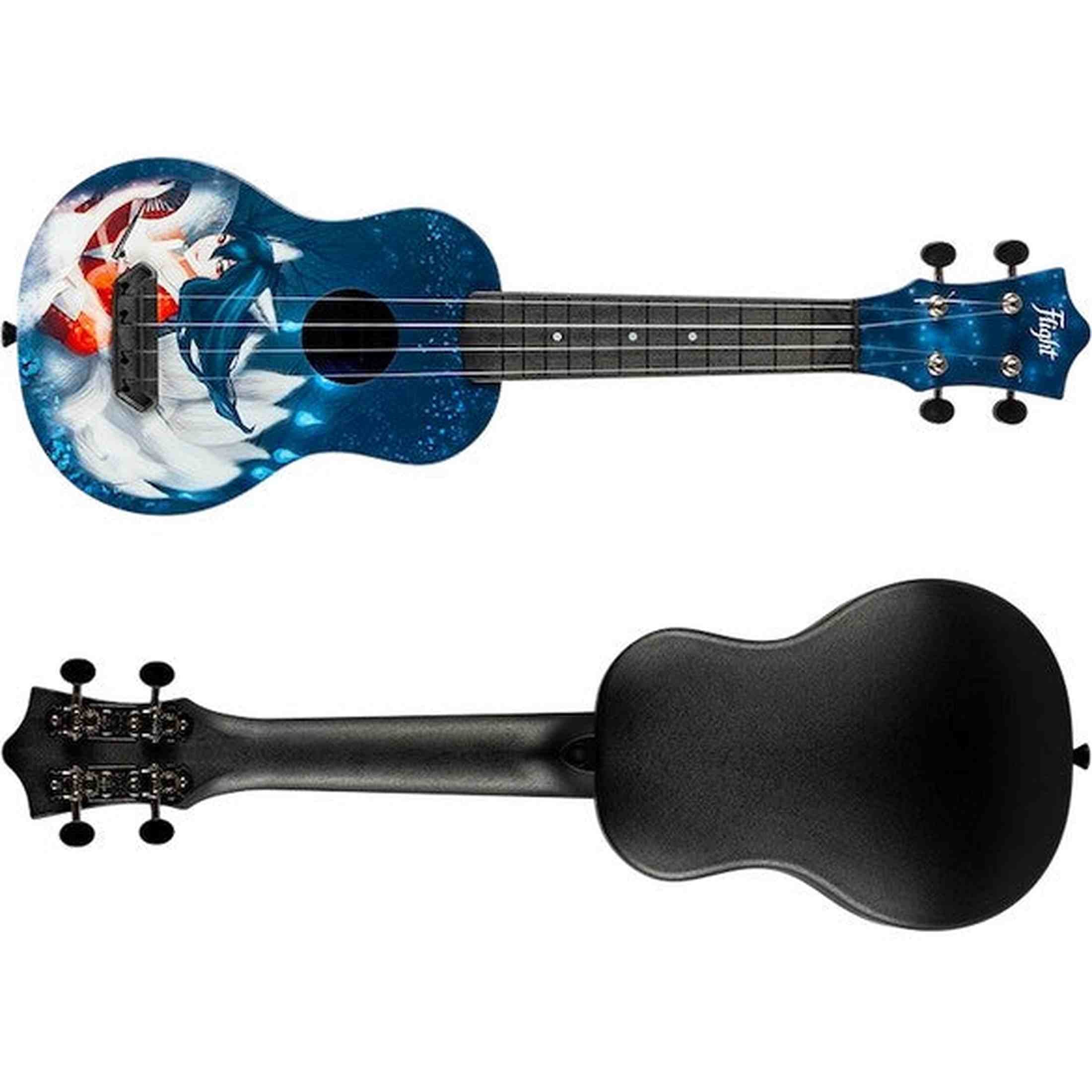 Flight UTS-42 KUMIHO Ultra Travel Soprano Ukulele met Polycarbonate Body en Fluorocarbon Snaren