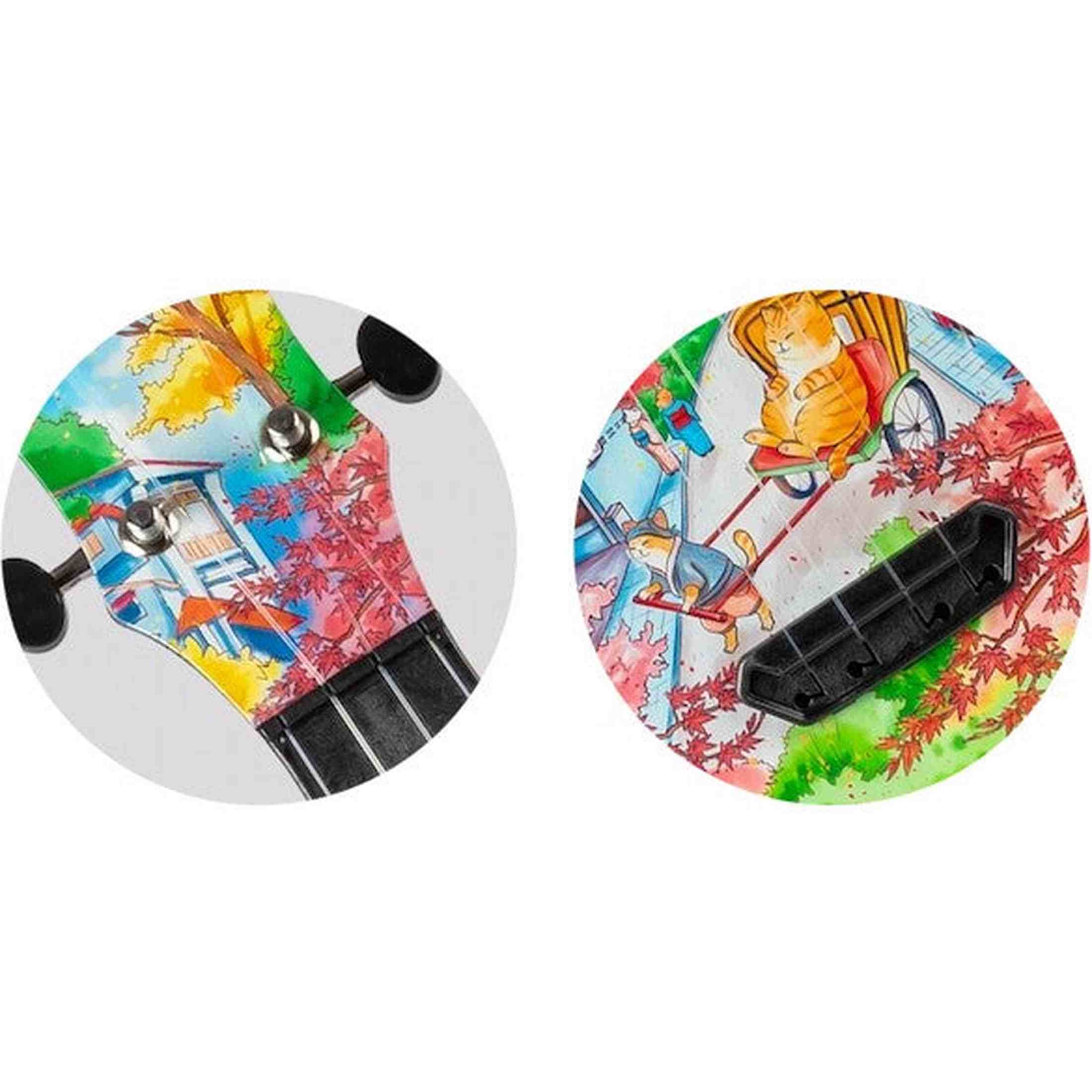 Flight UTS-42 FAT CAT Ultra Travel Soprano Ukulele met Polycarbonate Body en Fluorocarbon Snaren