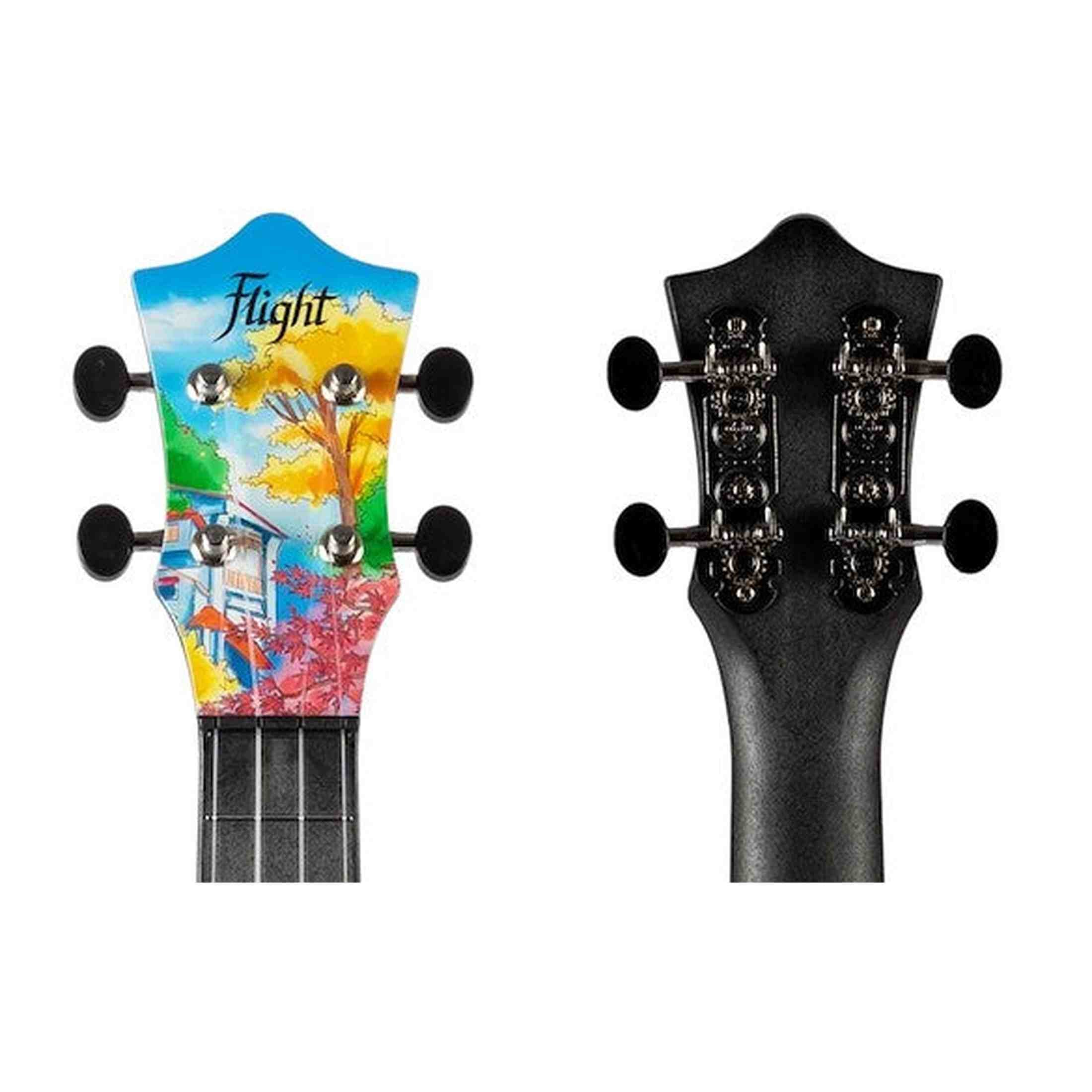 Flight UTS-42 FAT CAT Ultra Travel Soprano Ukulele met Polycarbonate Body en Fluorocarbon Snaren