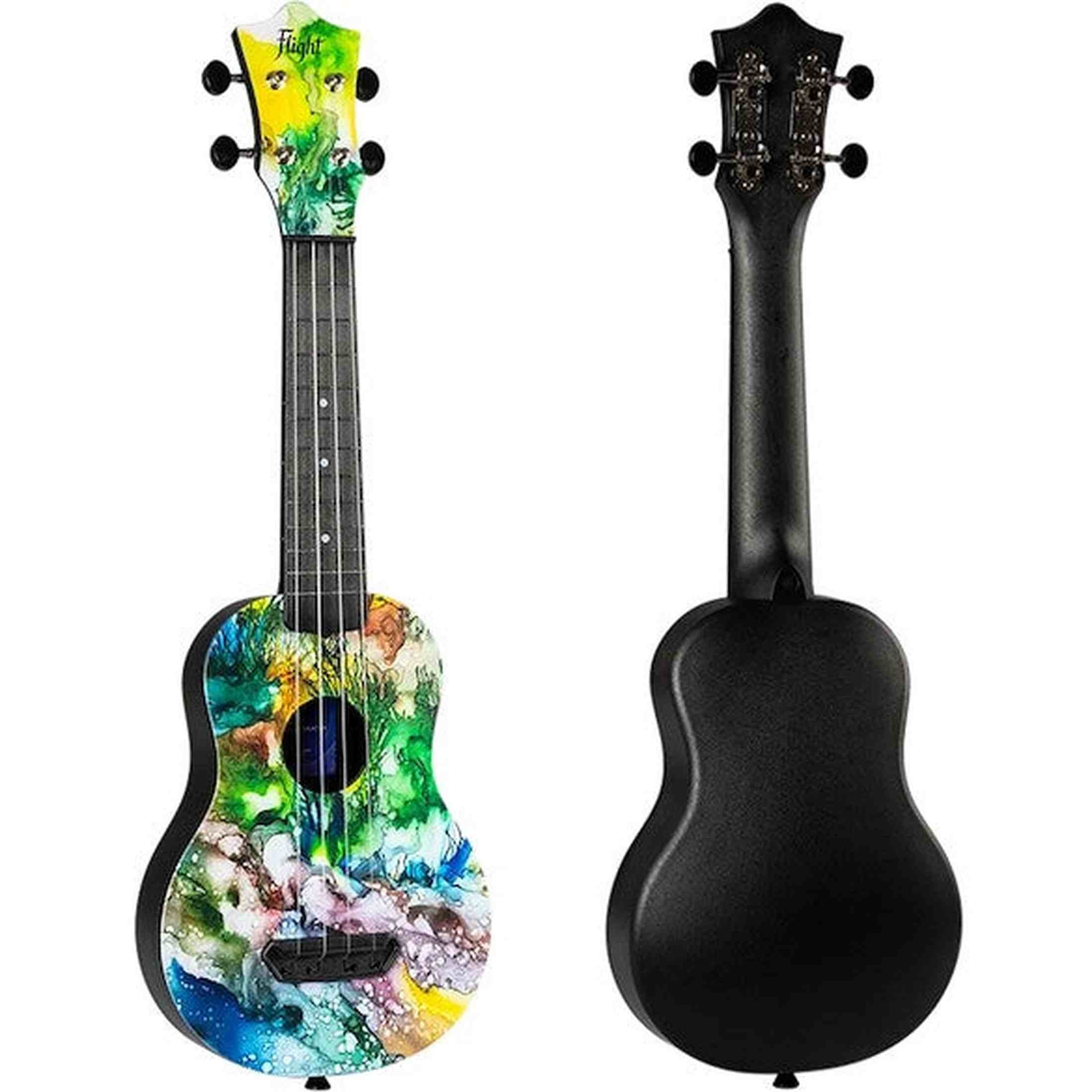 Flight UTS-42 UNDERWATER Ultra Travel Soprano Ukulele met Polycarbonate Body en Fluorocarbon Snaren