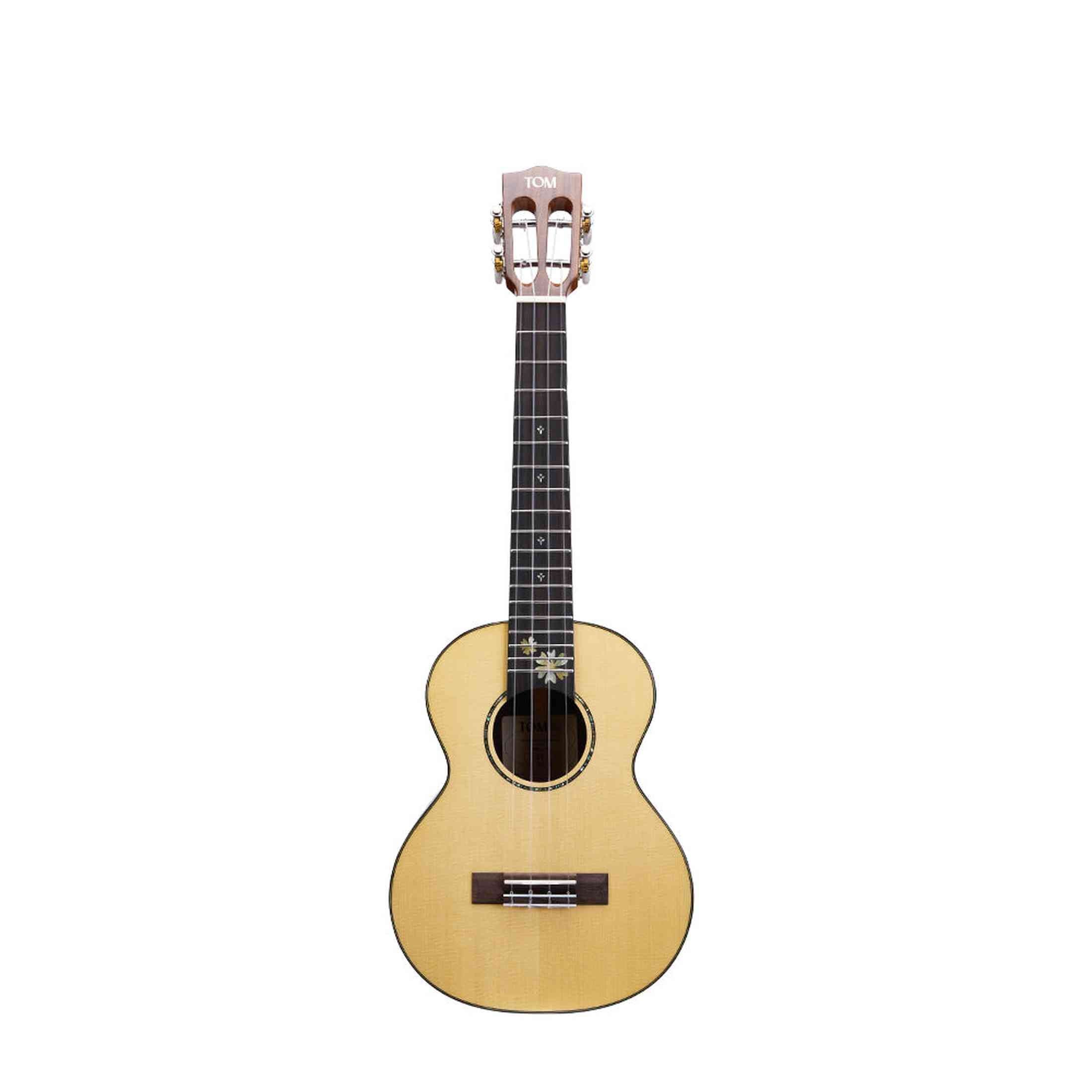 TOM S7E Tenor Ukelele met Massief Sparren Bovenblad en Massief Palissander Inclusief Koffer