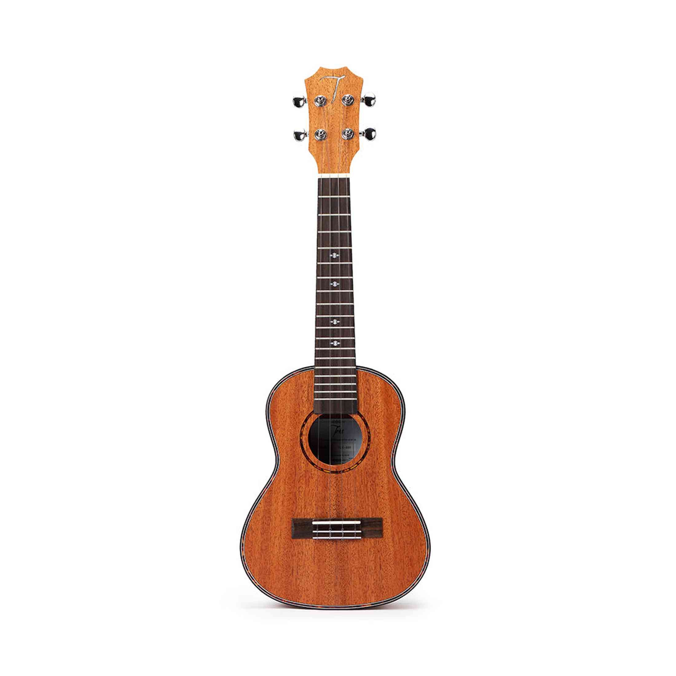 TOM 200 E Tenor Ukelele met Massief Mahonie en Pickup Inclusief Luxe Hoes