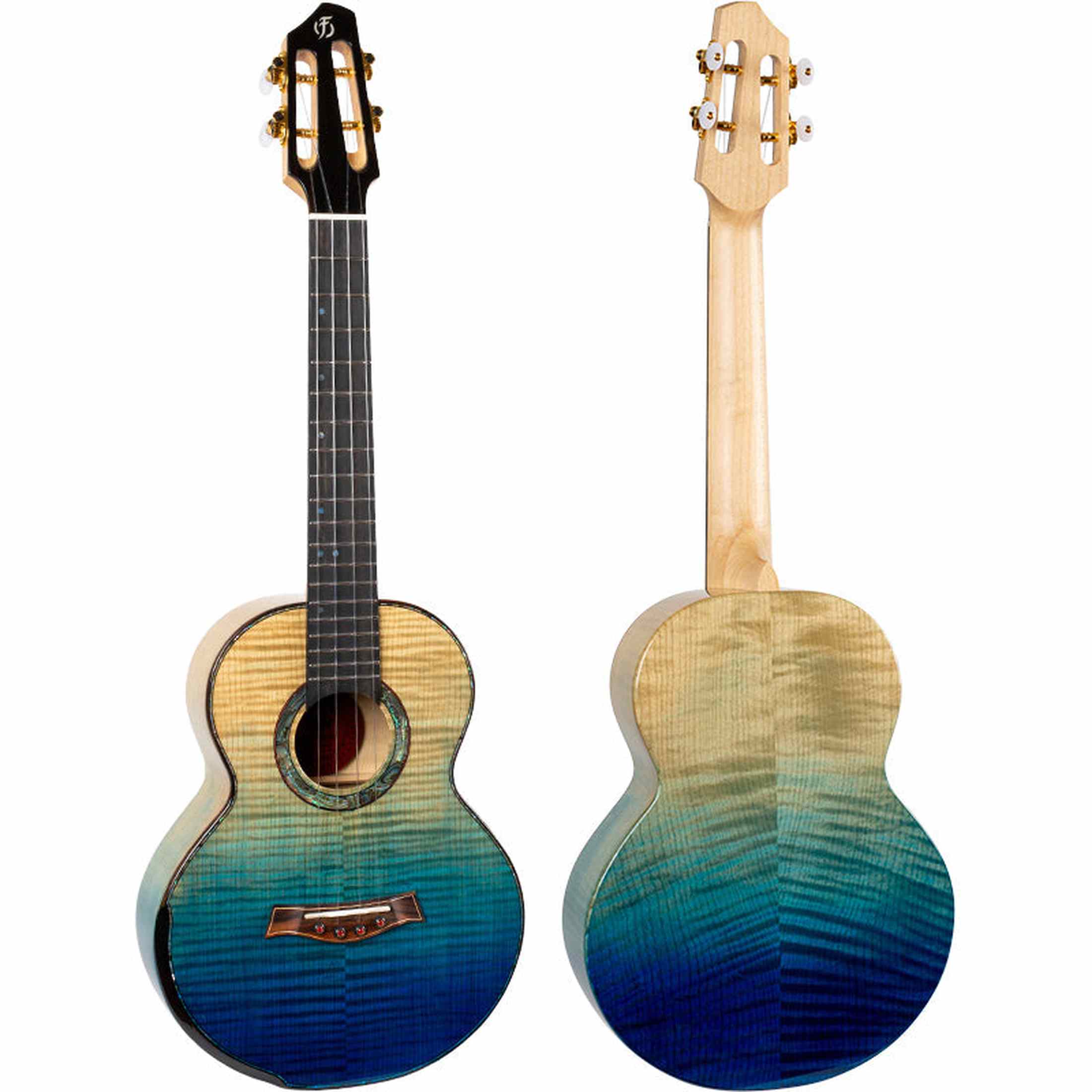 Flight A10FM A10 Volmassief Tenor Ukulele - Geflamde Esdoorn