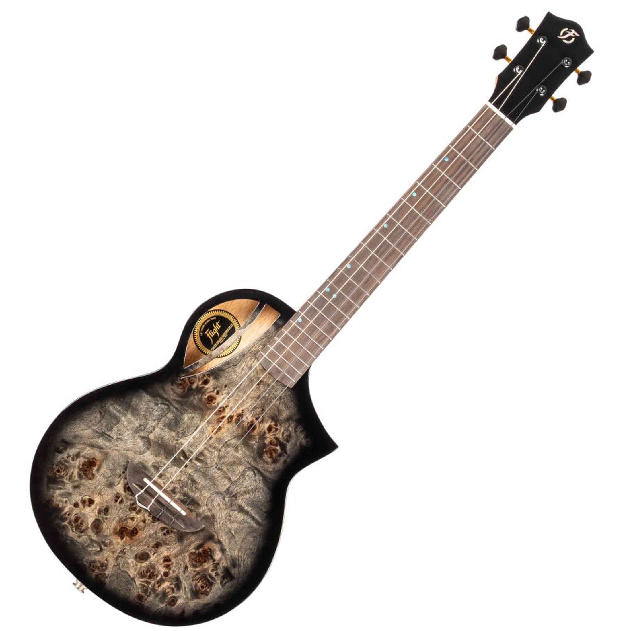 Flight Aviator Galaxy Baritone BR CE All Solid Poplar/Mango Cosmic Brown Elektro Akoestische Ukulele