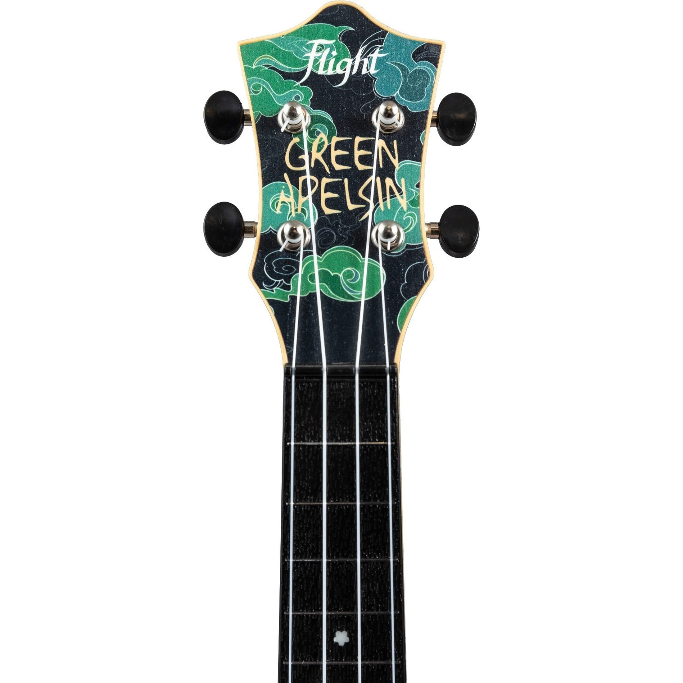 Flight TUS Jade Dragon Soprano Ukulele met Linden Top, ABS Body en Dragon Print