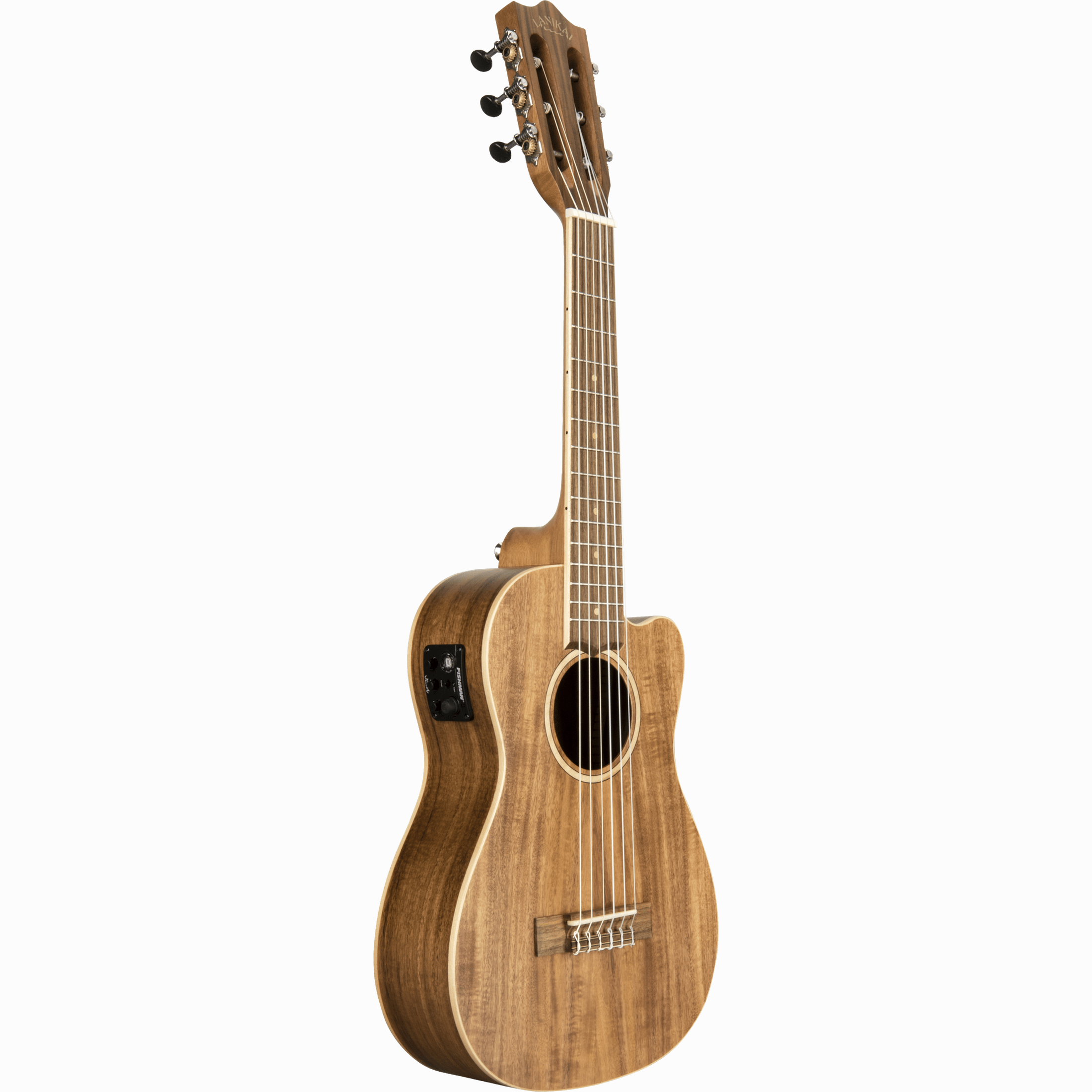 LANIKAI LKUACST-CEG Gitaarlele, Acacia Solid Top-serie, cutaway, voorversterker, t