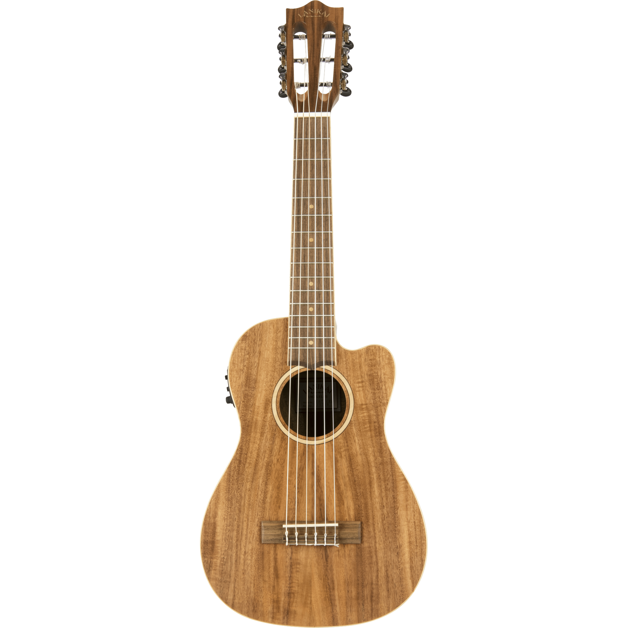 LANIKAI LKUACST-CEG Gitaarlele, Acacia Solid Top-serie, cutaway, voorversterker, t