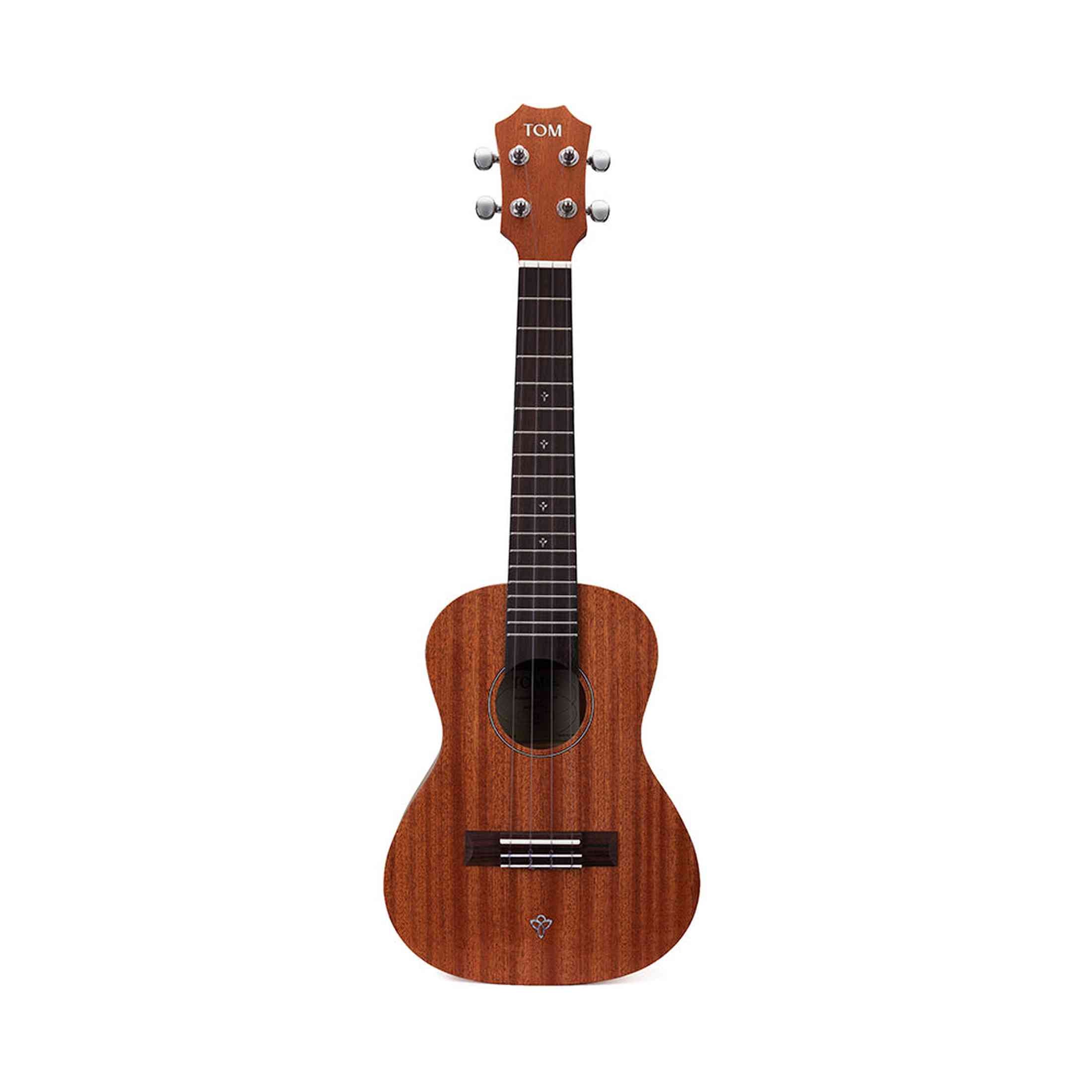 TOM S1 Concert Ukelele met Sapelli Body en D'Addario Snaren Inclusief Luxe Hoes