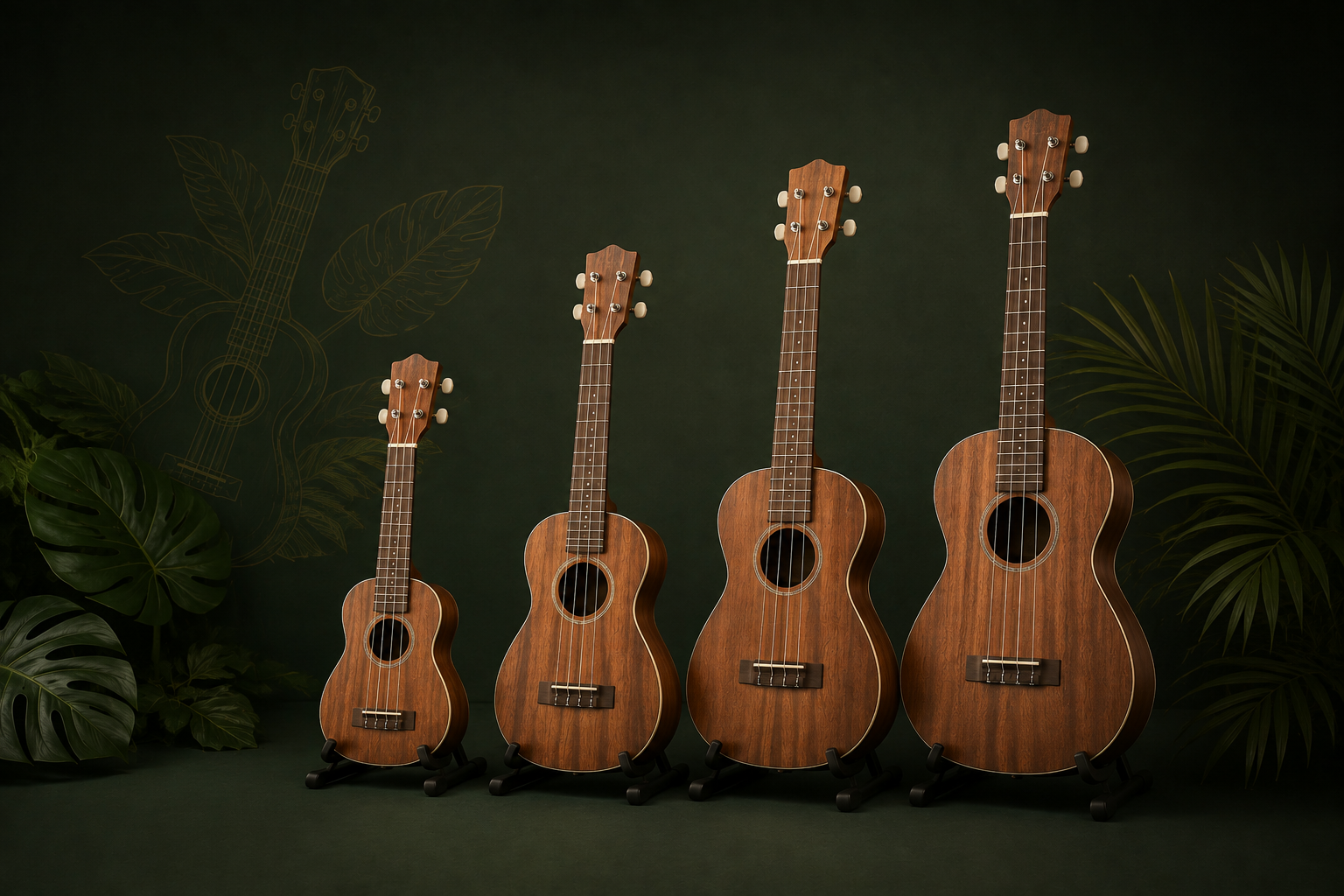 Welke soorten ukuleles zijn er?
