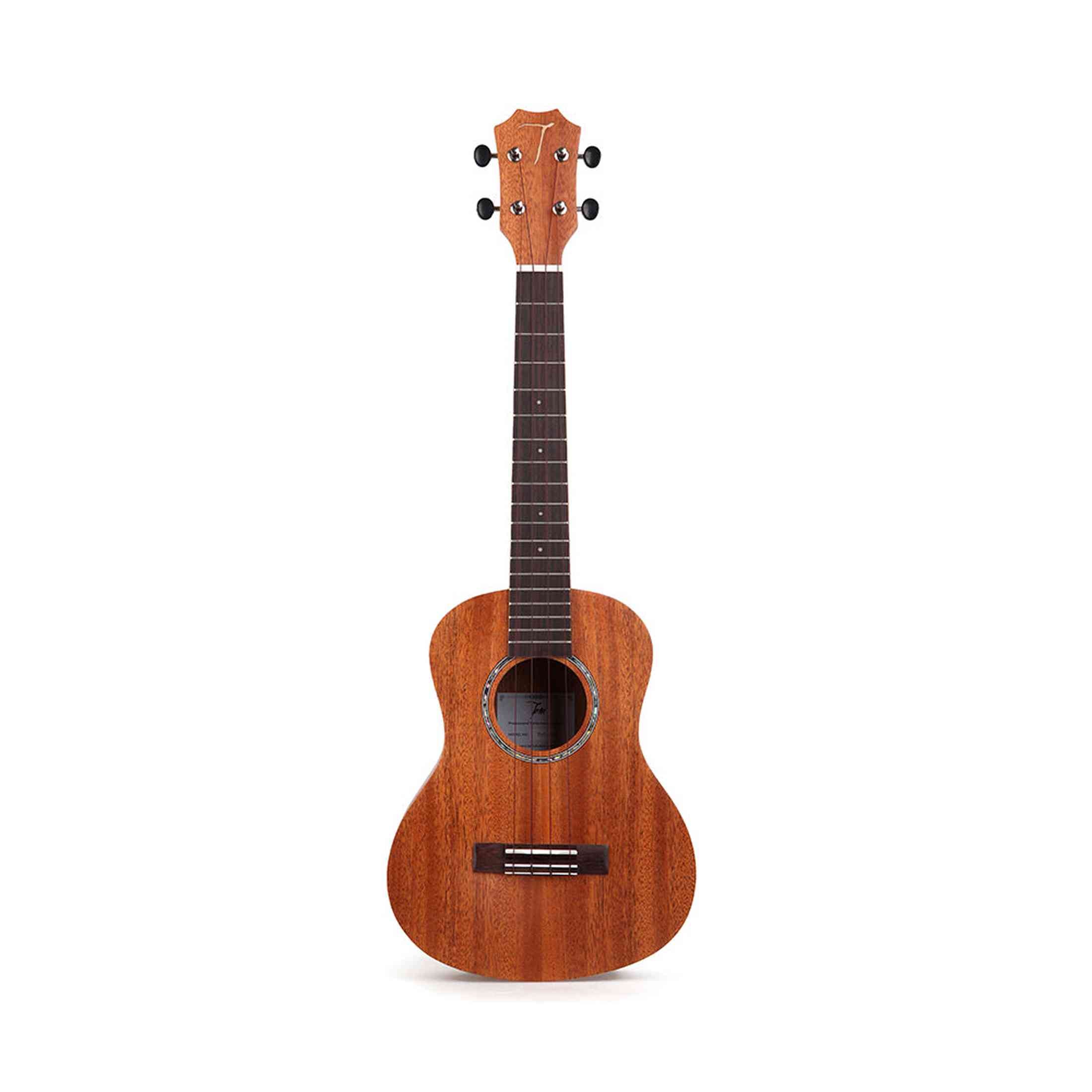 TOM 230 Tenor Ukelele met Massief Mahonie Bovenblad en Worth BE Snaren Inclusief Luxe Hoes