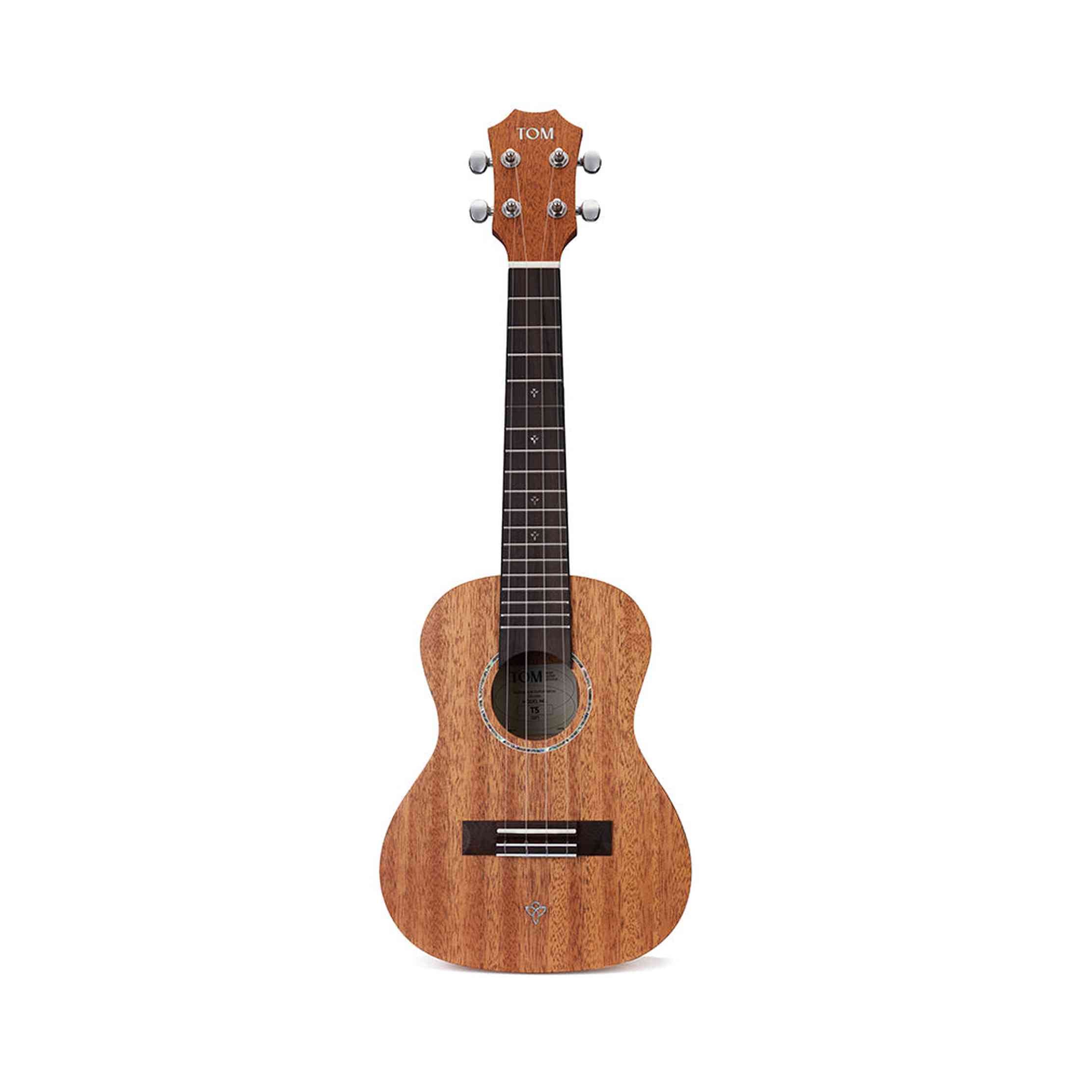 TOM T5 Tenor Ukulele Massief Mahonie met Gecompenseerde Kam en Luxe Hoes