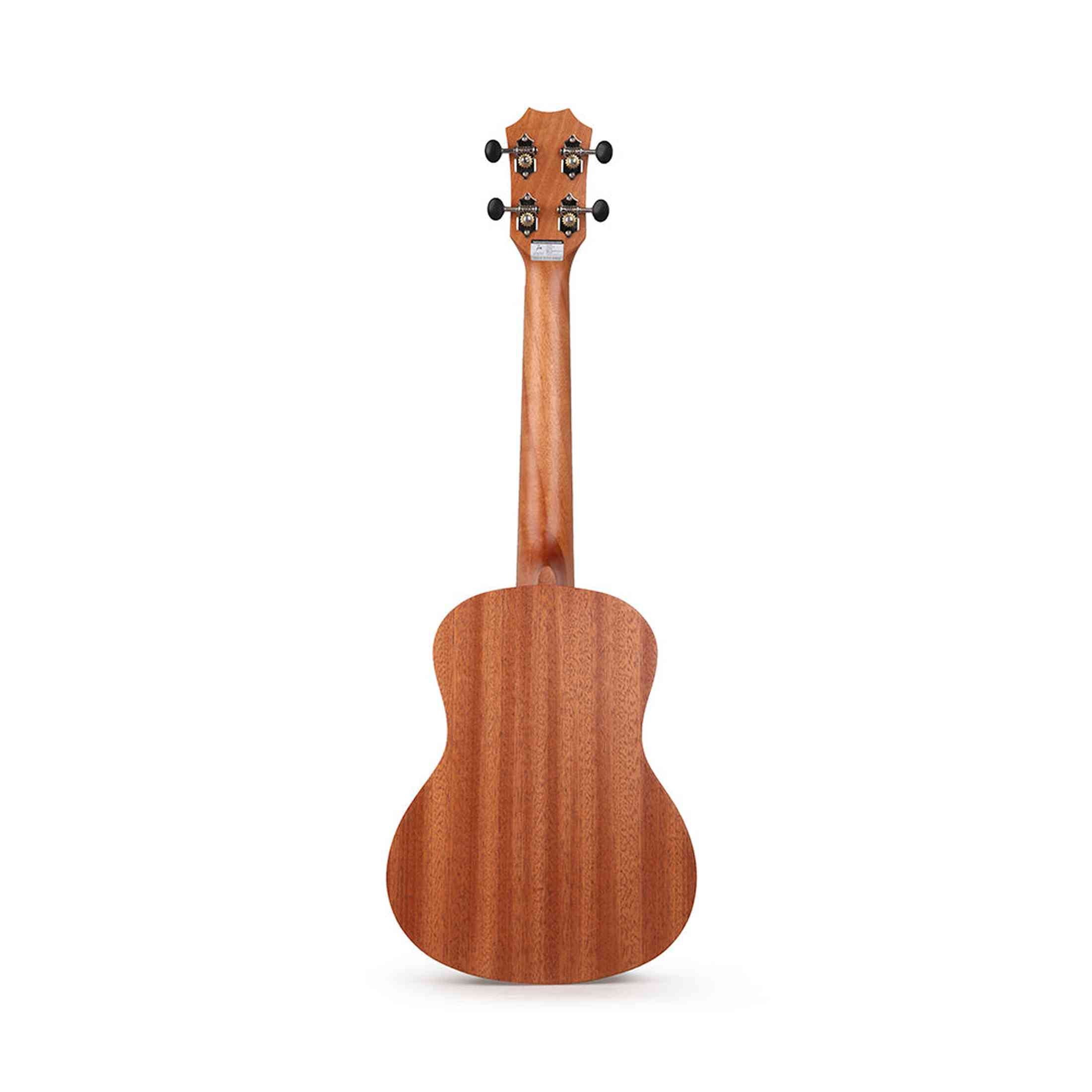 TOM 230 Tenor Ukelele met Massief Mahonie Bovenblad en Worth BE Snaren Inclusief Luxe Hoes