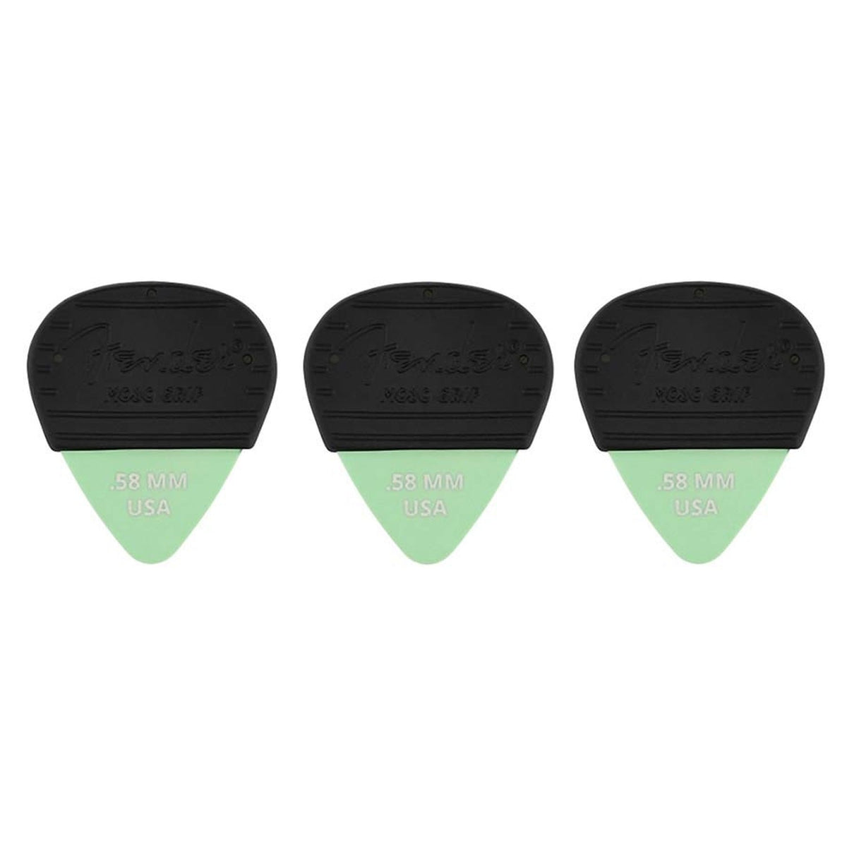 Fender 1985351402 Mojo Grip picks, dura-tone delrin 0.58, 3-pack