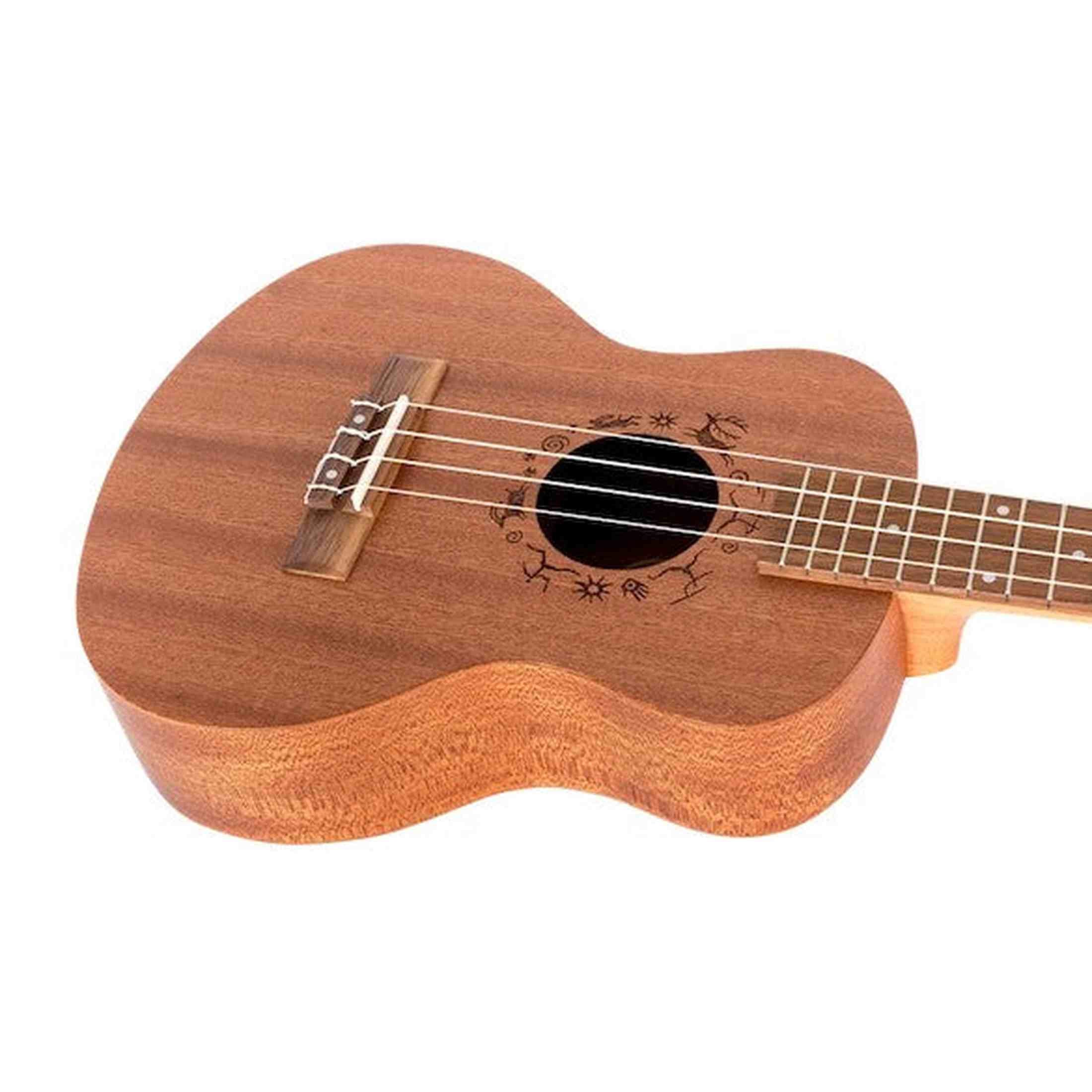 Flight NUT310 Tenor Ukulele met African Sapele Body, Truss Rod en Bone Topkam
