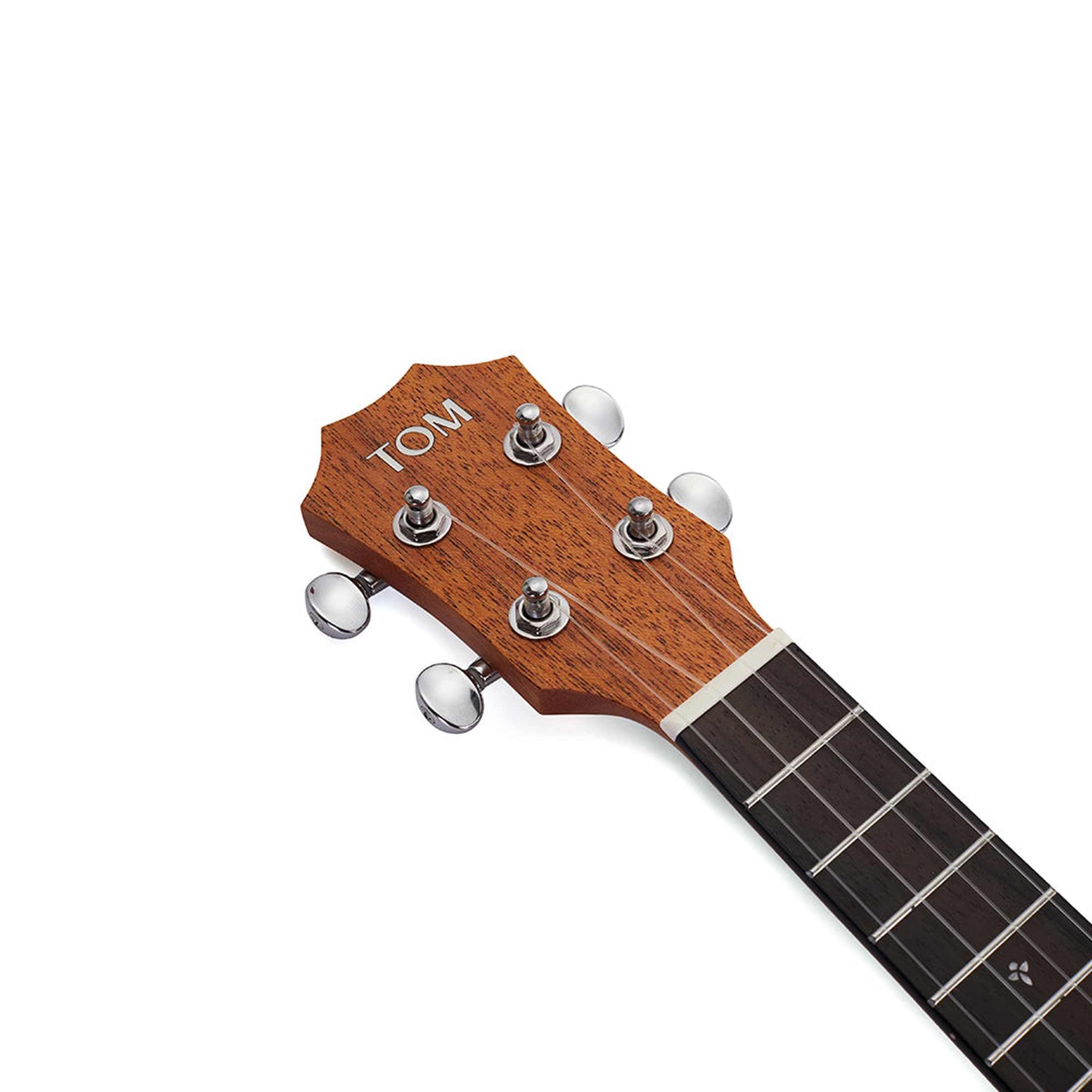 TOM T5 Tenor Ukulele Massief Mahonie met Gecompenseerde Kam en Luxe Hoes