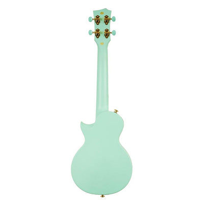 Cascha HH 2286 Groene Carbon Fiber concert ukulele met softcase