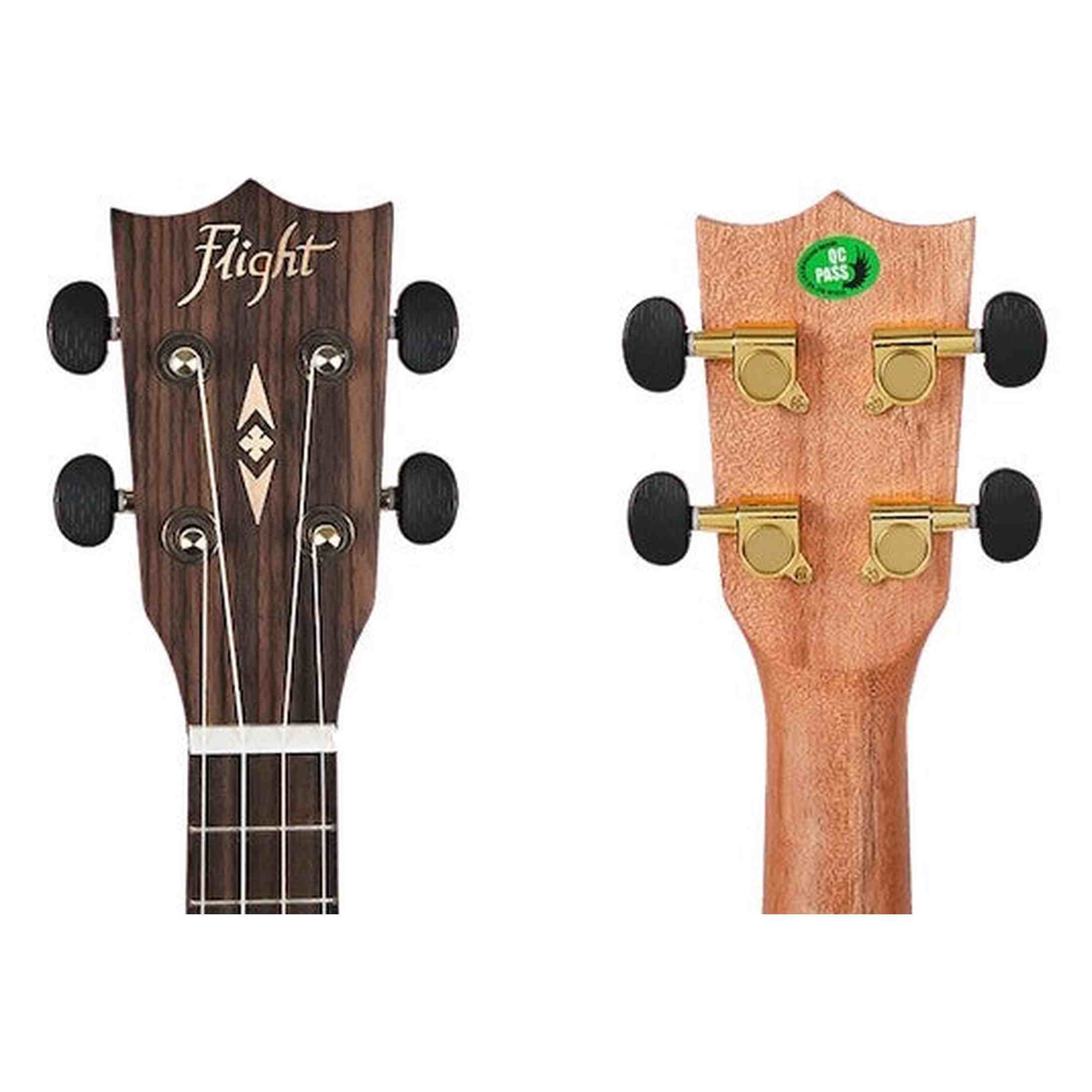 Flight DUC450 Mango Concert Ukulele met Mango Body, Bone Topkam en Aquila Super Nylgut Snaren