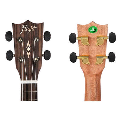 Flight DUC450 Mango Concert Ukulele met Mango Body, Bone Topkam en Aquila Super Nylgut Snaren