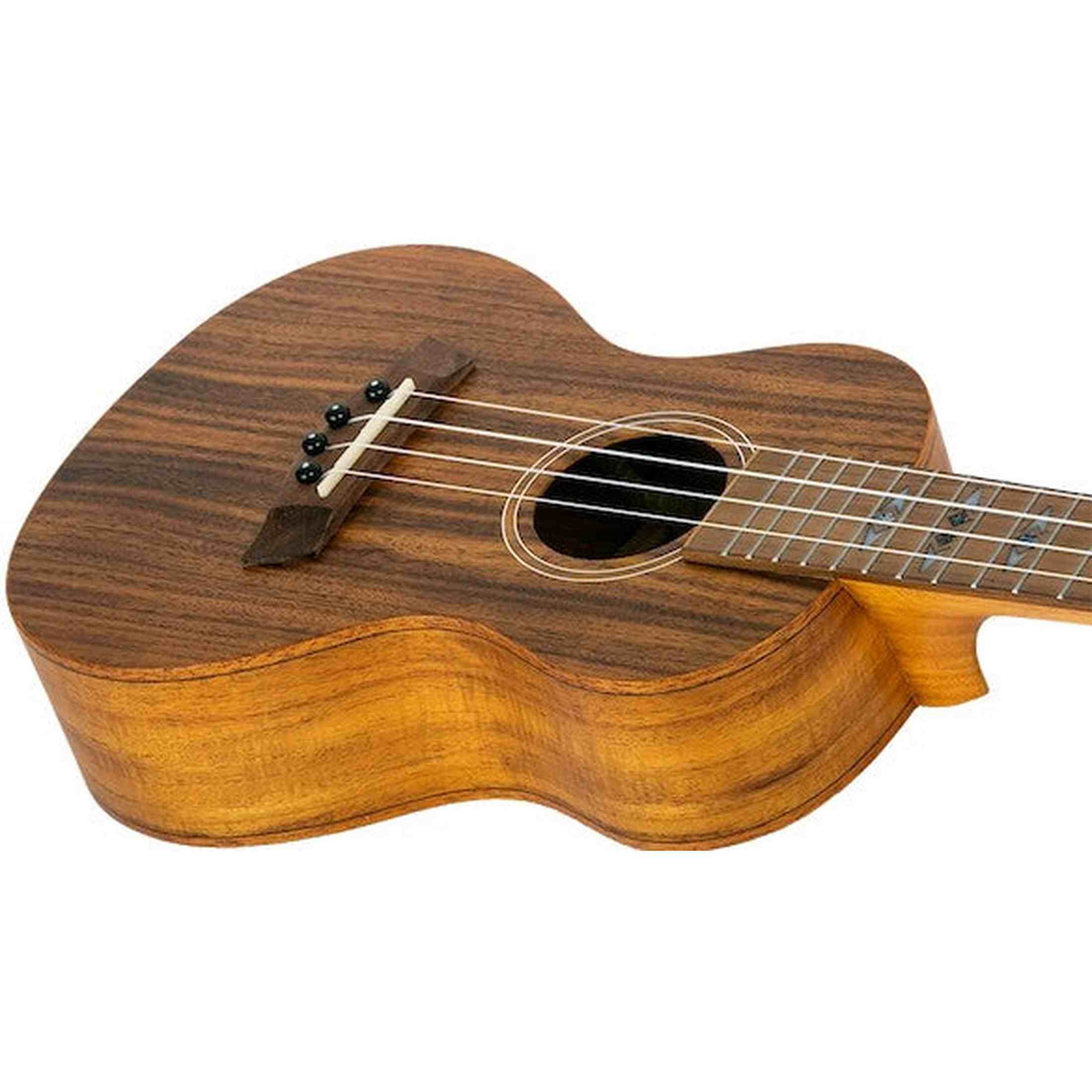 Flight DUC440 Acacia Concert Ukulele met Acacia Body, Bone Topkam en Aquila Super Nylgut Snaren