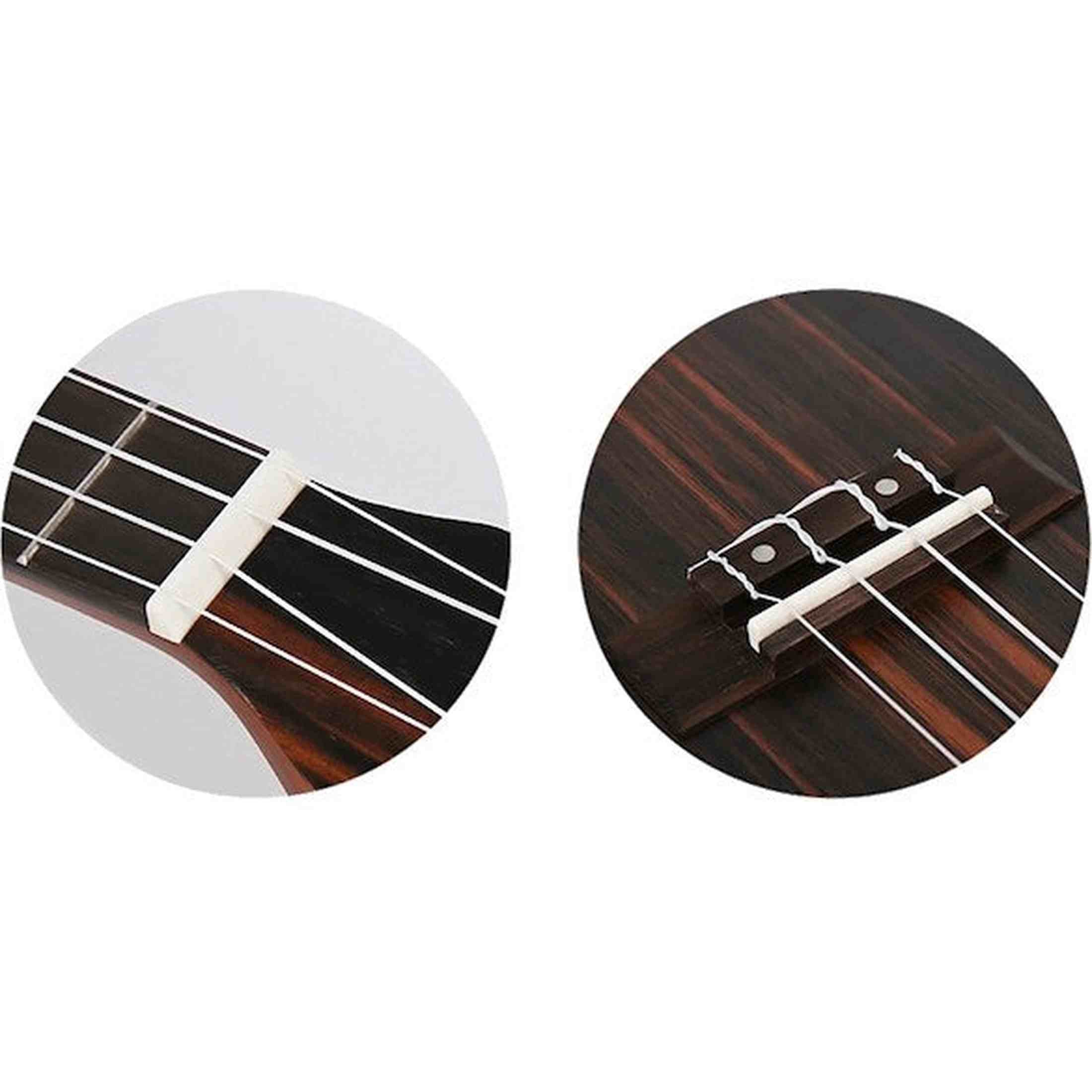 Flight DUC460 Amara EQ Elektrisch-Akoestische Concert Ukulele met Amara Body, Pickup en Aquila Super Nylgut Snaren