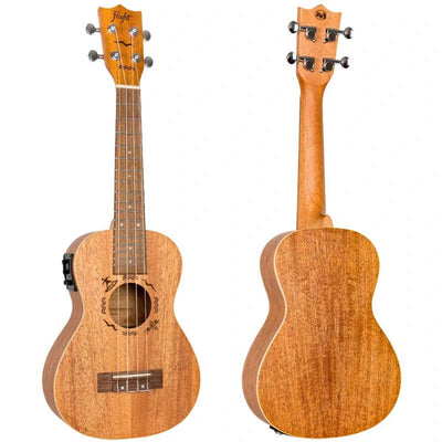 Flight DUC323 MAH EQ Elektrisch-Akoestische Concert Ukulele met Mahogany Body en Ingebouwde Pickup