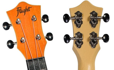 Flight TUS-35 OR Soprano Ukulele Oranje met Linden Top, ABS Body en Aquila Snaren