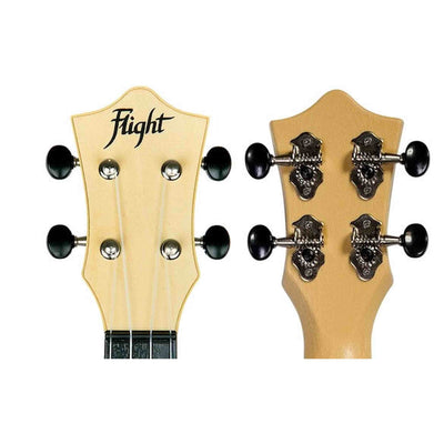 Flight TUS-35 NAT Soprano Ukulele Natural met Linden Top, ABS Body en Aquila Snaren