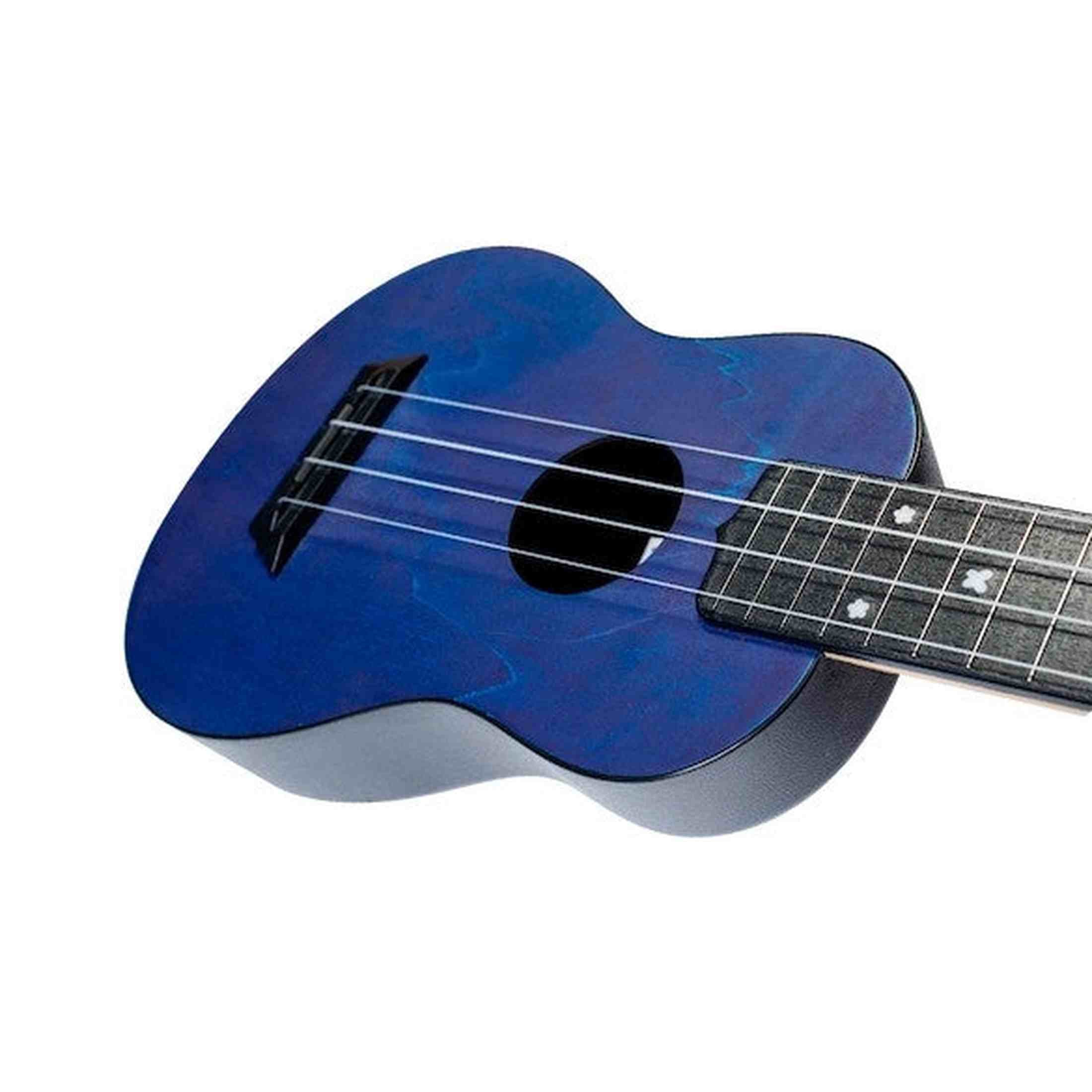 Flight TUS-35 DB Soprano Ukulele Donkerblauw met Linden Top, ABS Body en Aquila Snaren